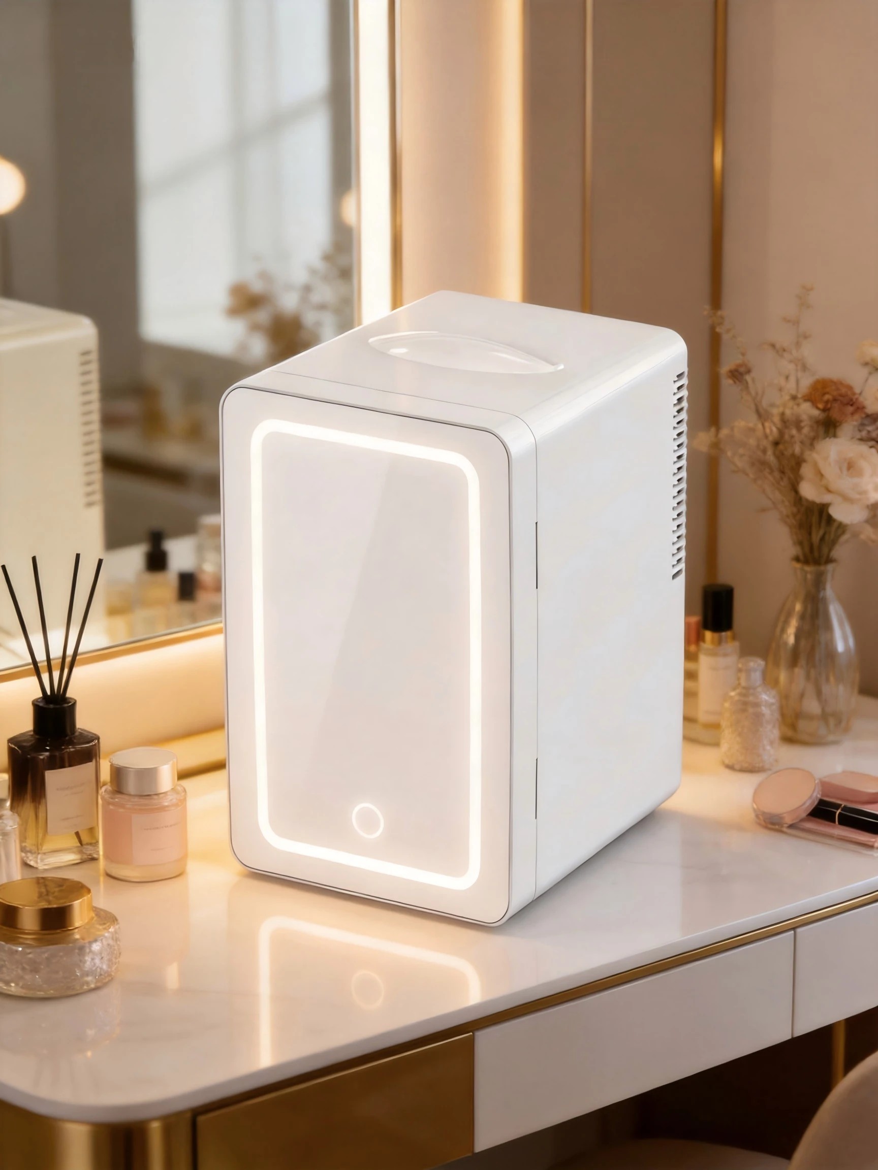 1 Yopower Portable Personal Mini Fridge 6 Liter AC/DC - White, 1 of 7