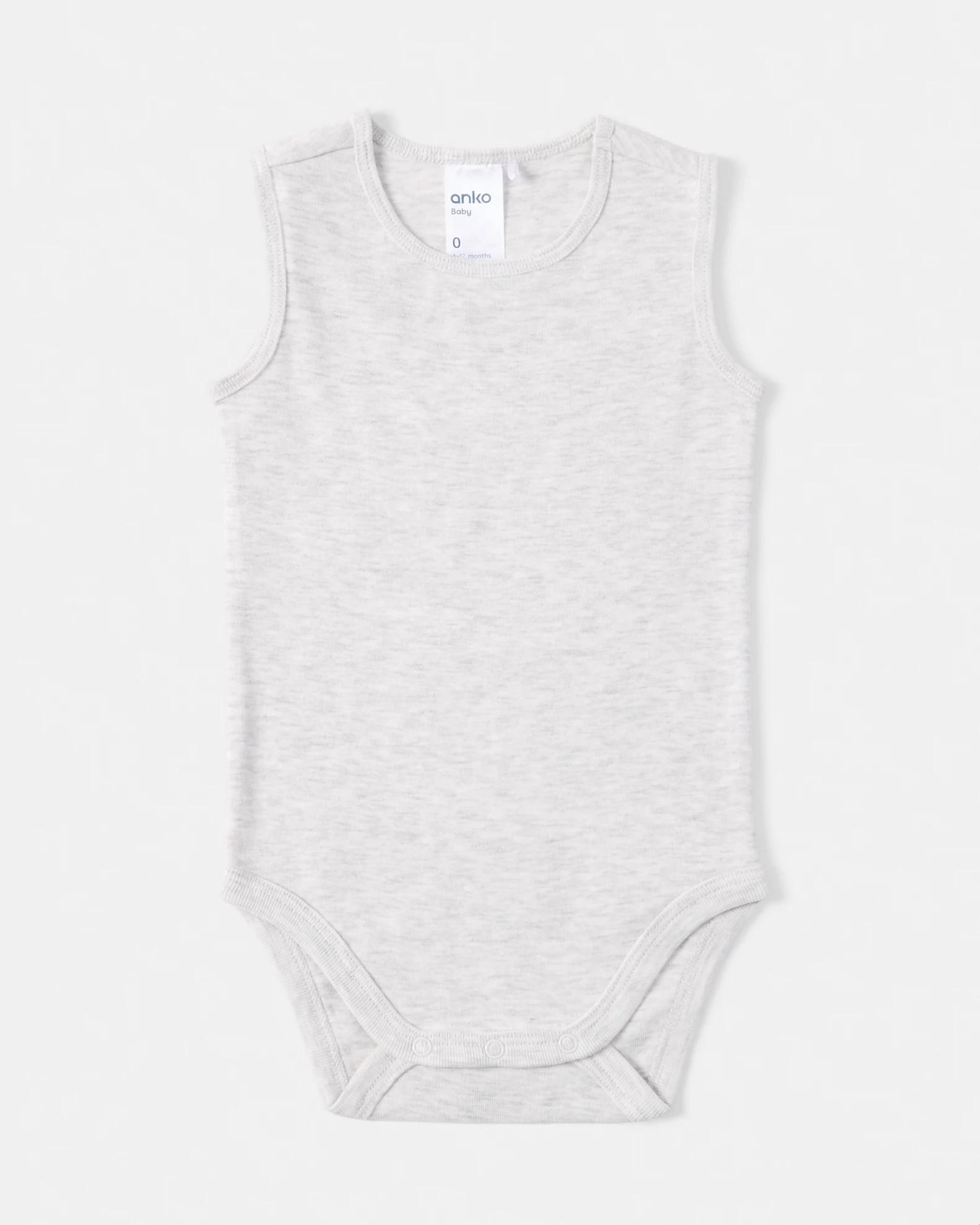 4 2 Pack Cotton Sleeveless Bodysuits Blu Pck, 4 of 6