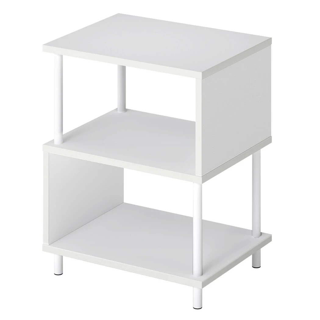 1 Levede Modern Small Side Table in White Colour, 1 of 6