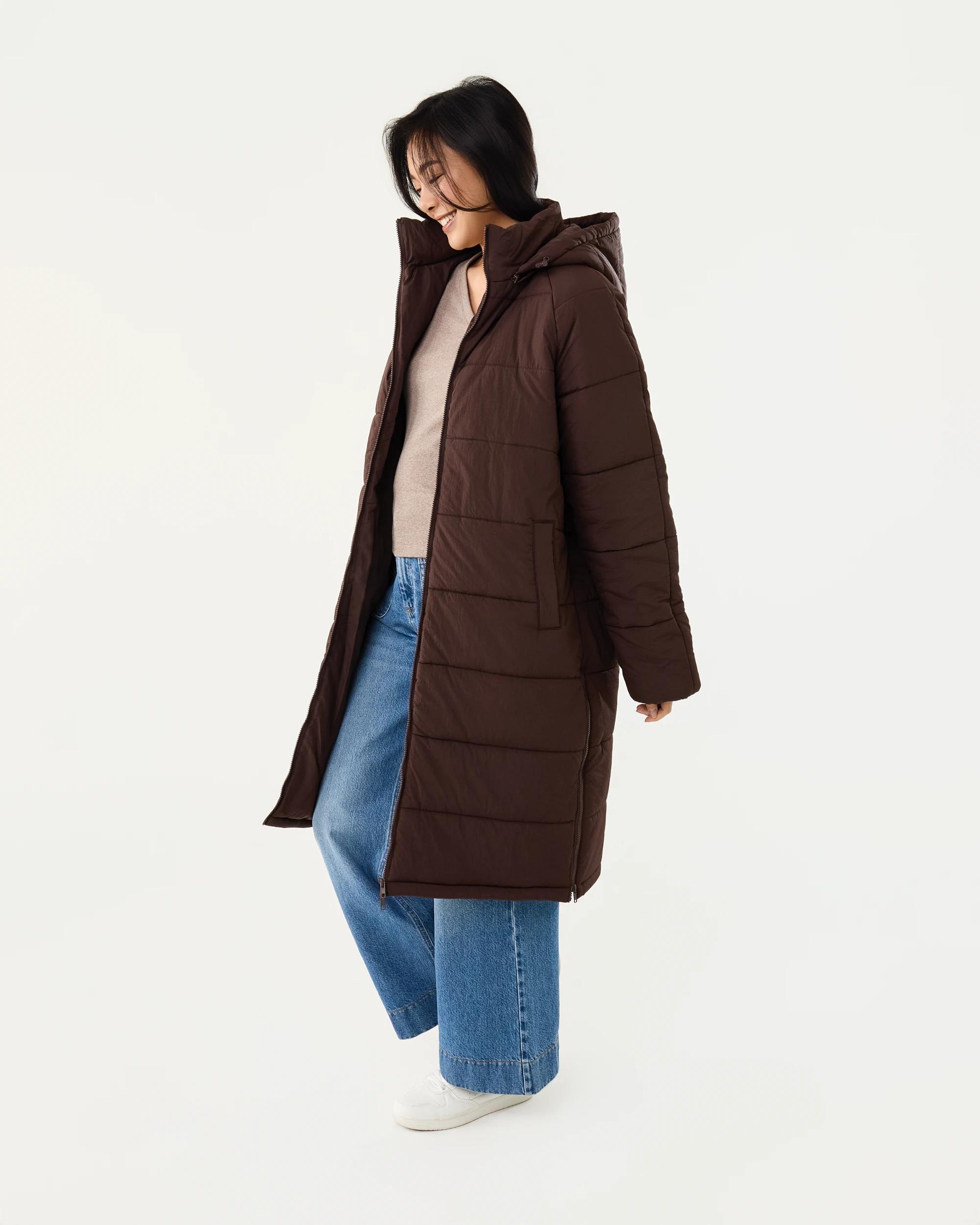 3 Hybrid Puffer Jacket Melt Brown, 3 of 9