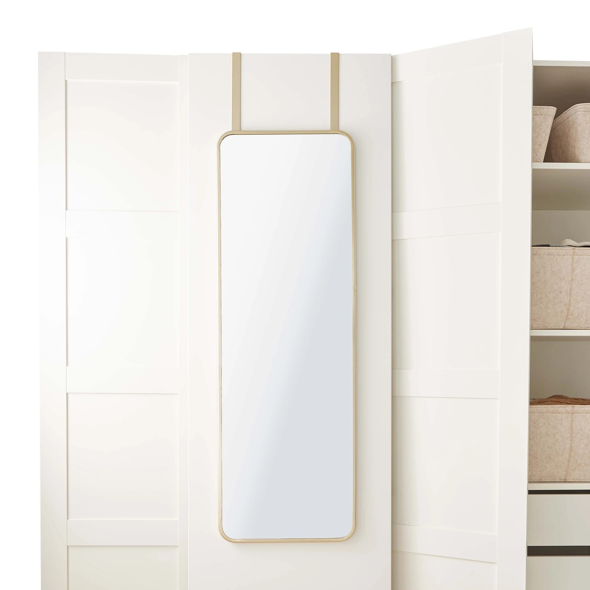 2 Over the Door Mirror - Gold Look, 2 of 6