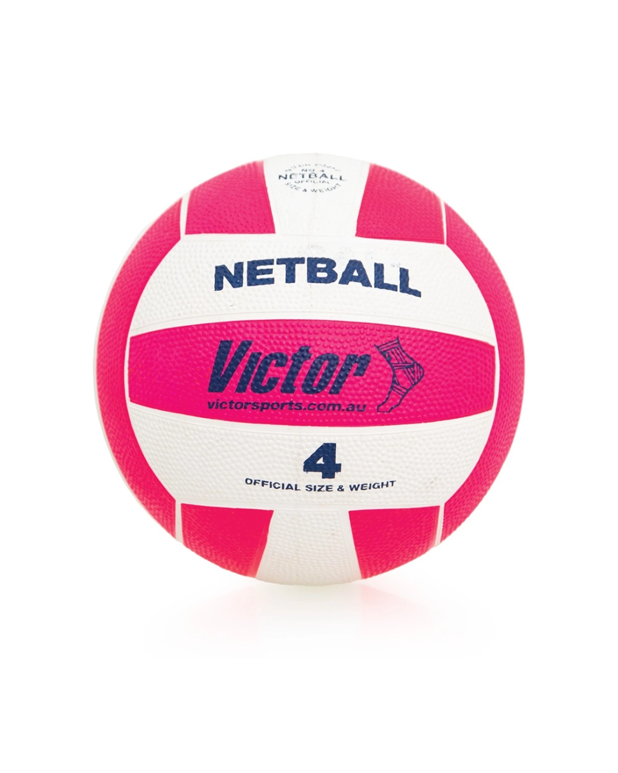 1 Victor Sports Rubber Netball Durable Training Ball Outdoor Use Size 4 - Pink, 1 of 3