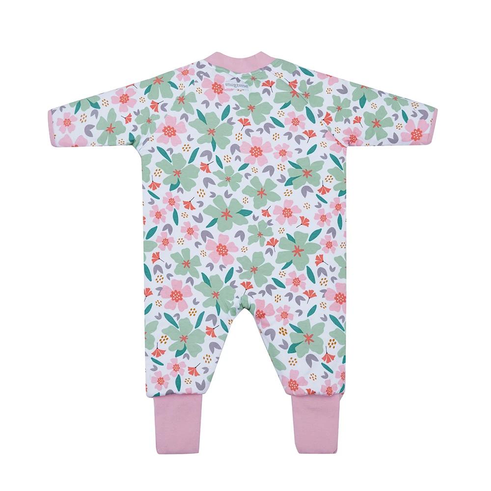 2 Snugtime Lined Footless Padded Blanket Sleeper FLoral size 2 FLORAL, 2 of 7