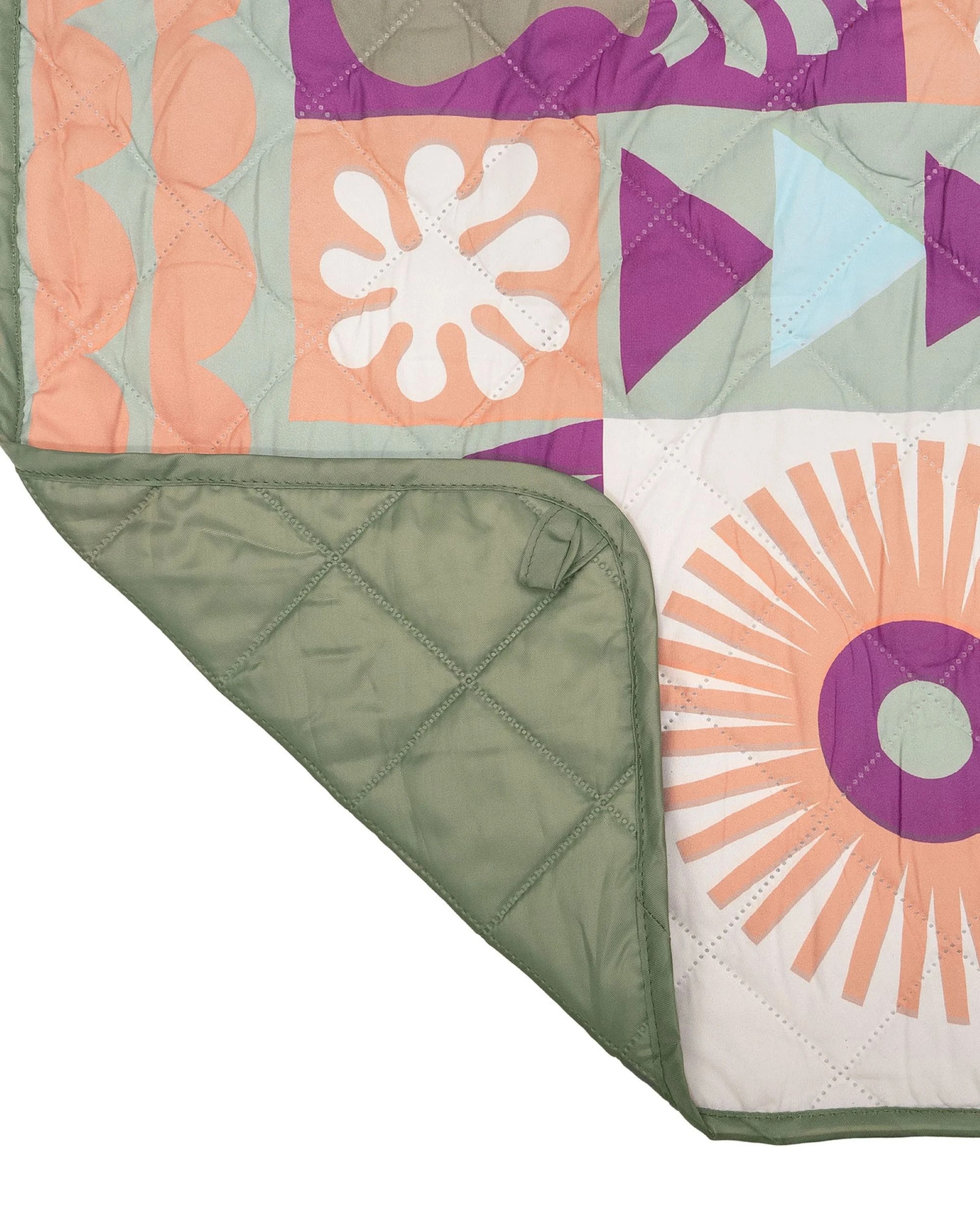 4 Bambury Zippora Water Resistant Outdoor Picnic Rug - Multi, 4 of 4