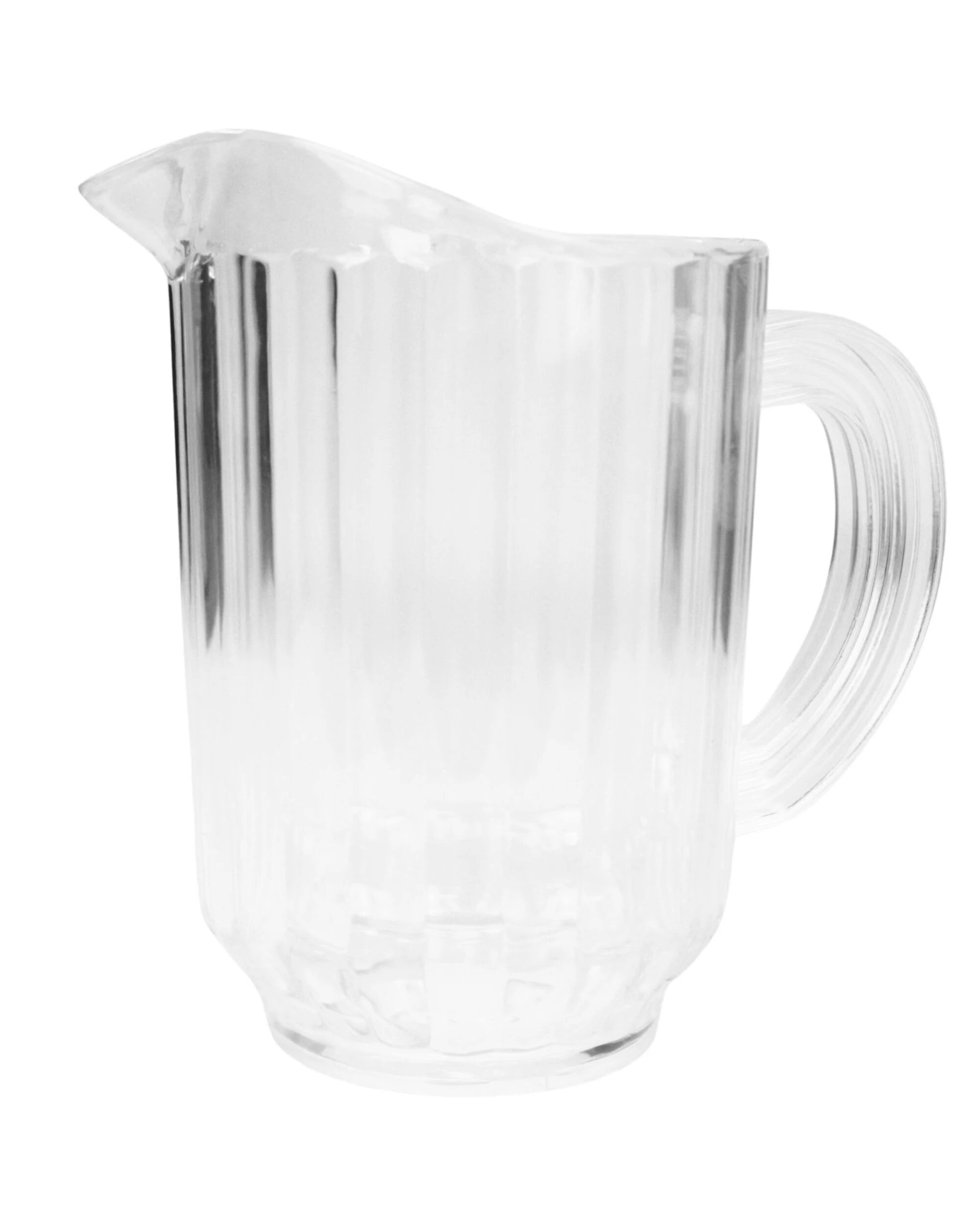 1 Party Maker Clear Acrylic Ribbed Beer Jug 1.6L - Clear, 1 of 1