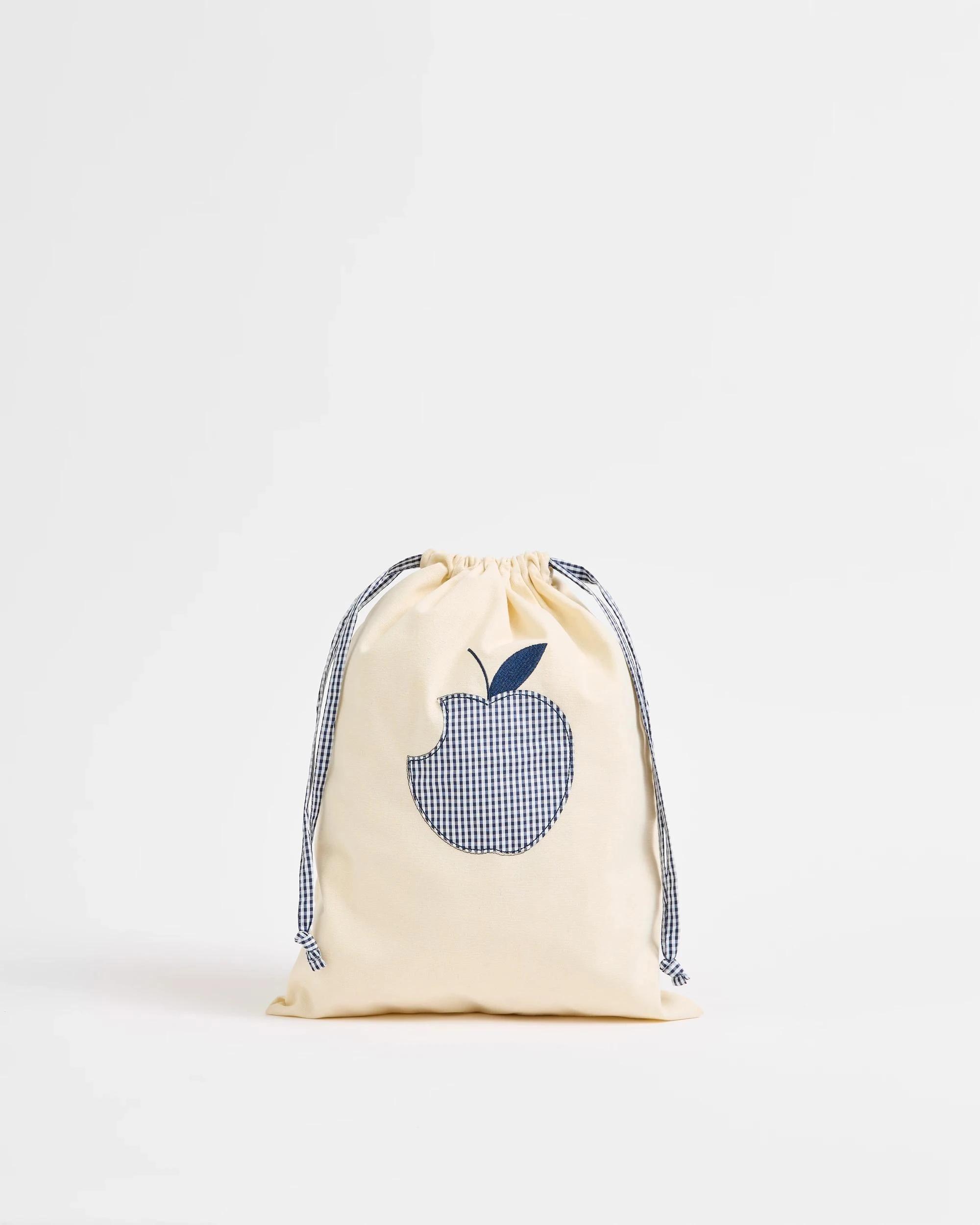 1 Target Kids Kids Back To School Apple Drawstring Bag NEUTRAL/NAVY, 1 of 4