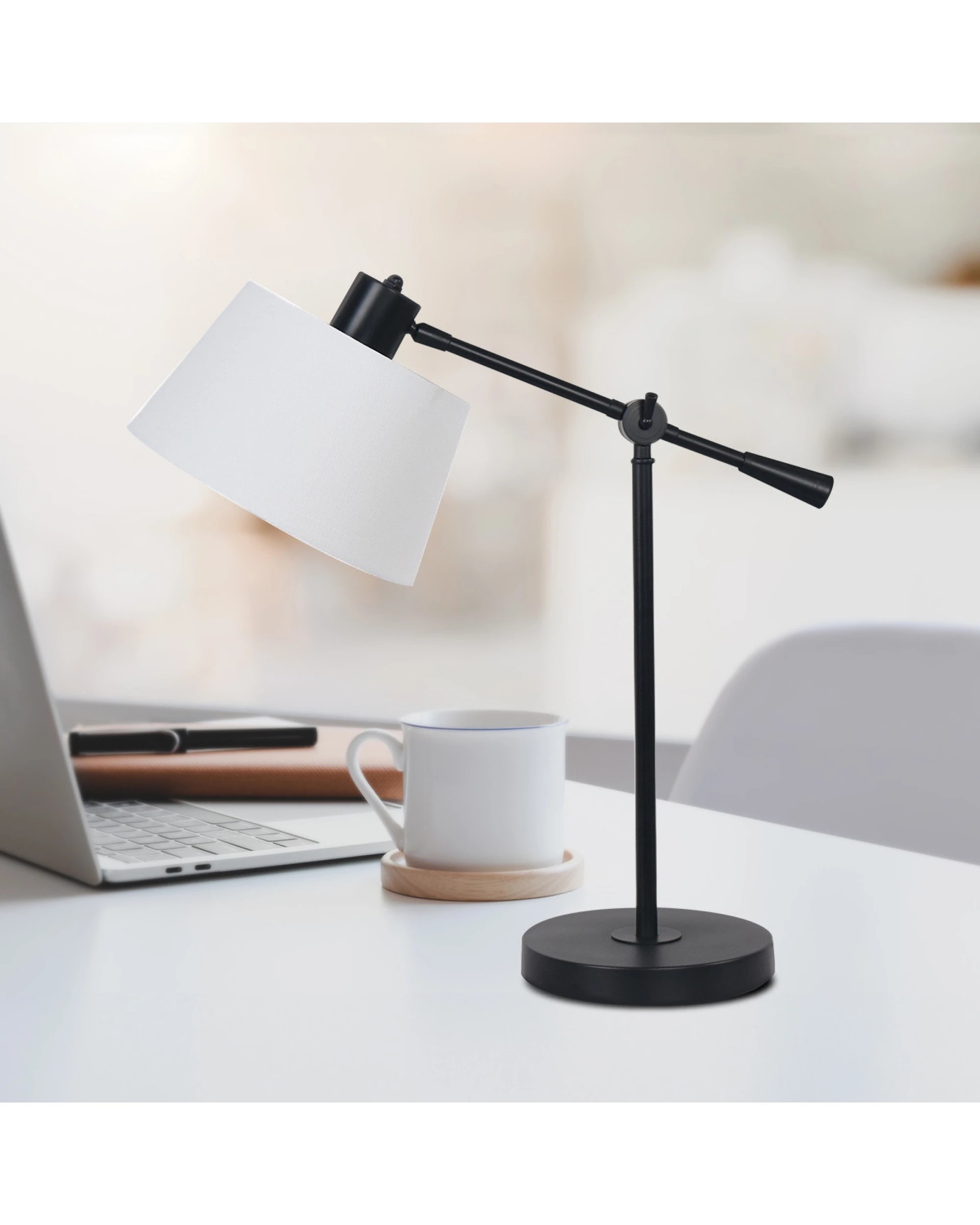 8 Sarantino Adjustable Metal Table Lamp - Black, 8 of 8