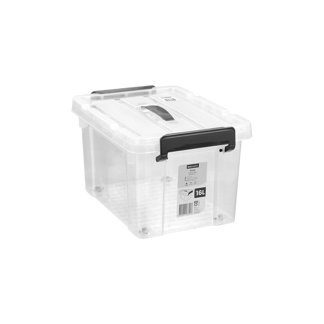 1 Boxsweden Dura 16L Carry Storage Box Lid Rectangle - Wheel Storage Box
 - plain, 1 of 4
