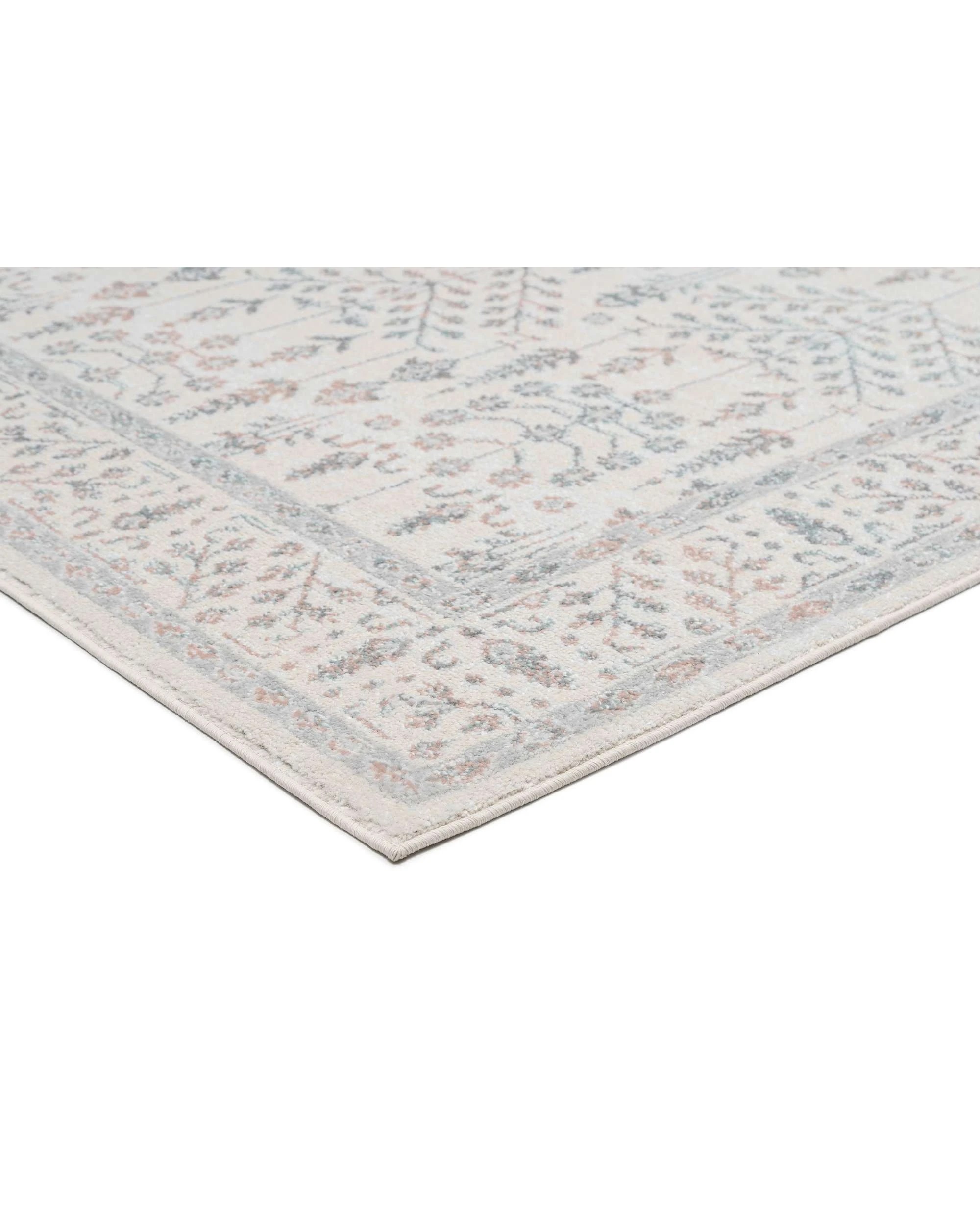 4 Loopsie Albury Traditional Floral Rug-230cm x 160cm - White, 4 of 8