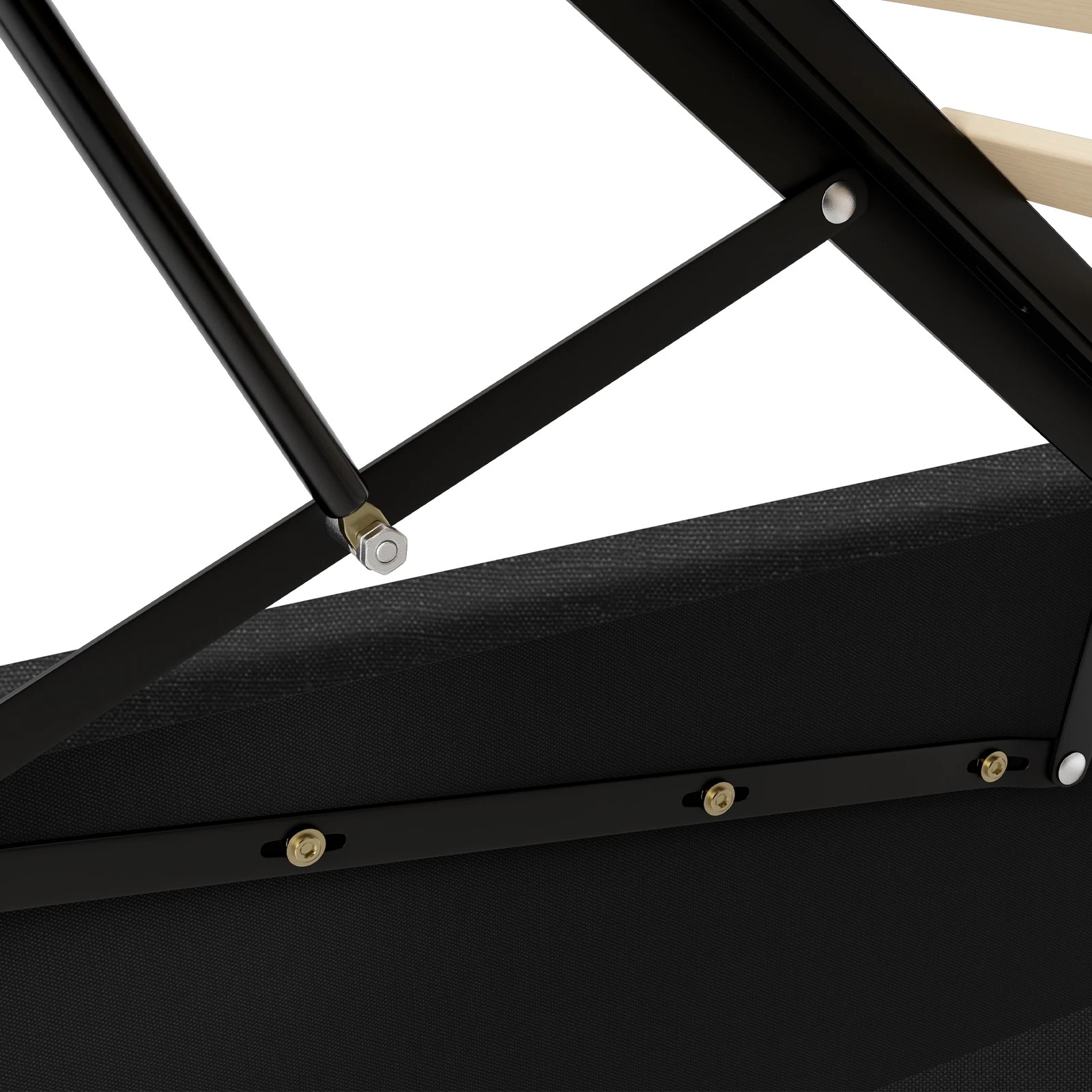 9 Alfordson Bed Frame King Size Platform RGB LED Gas Lift Storage Base - Charcoal, 9 of 10