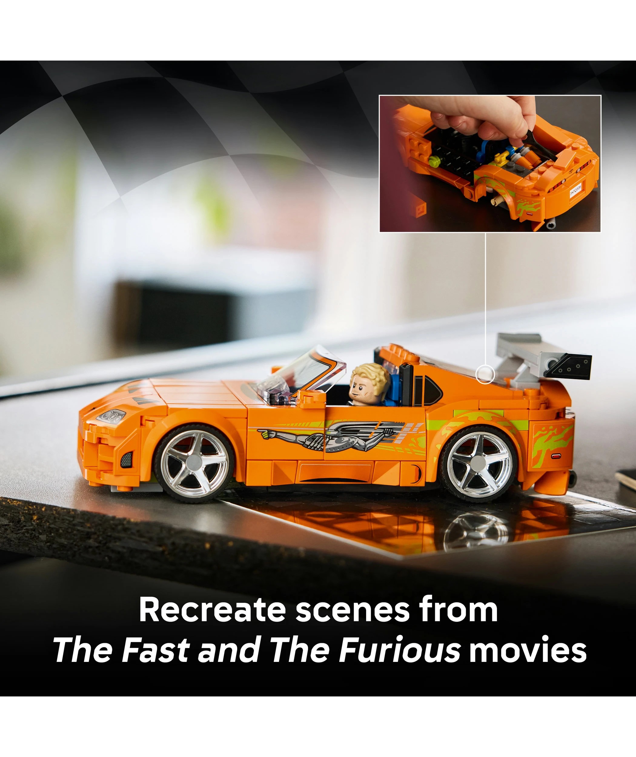 4 LEGO Speed Champions The Fast and The Furious Toyota Supra MK4 77260, 4 of 9