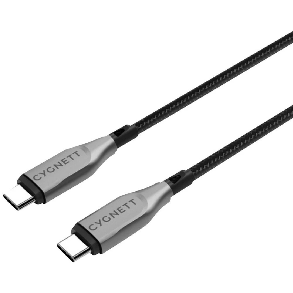 1 Cygnett Armoured USB-C to USB-C Cable 1m Black, 1 of 3