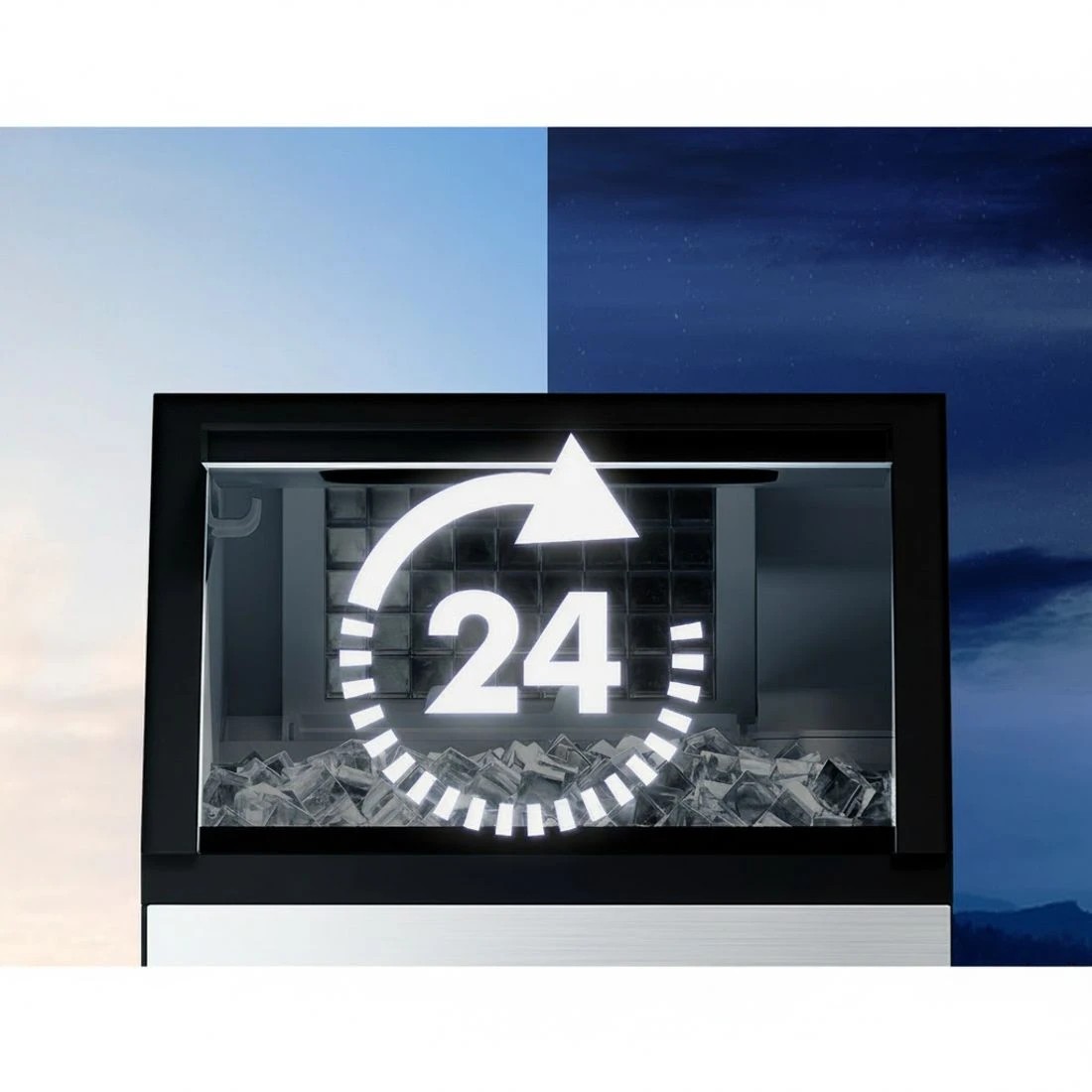 6 Devanti 45kg Commercial Ice Maker Machine - Black, 6 of 6