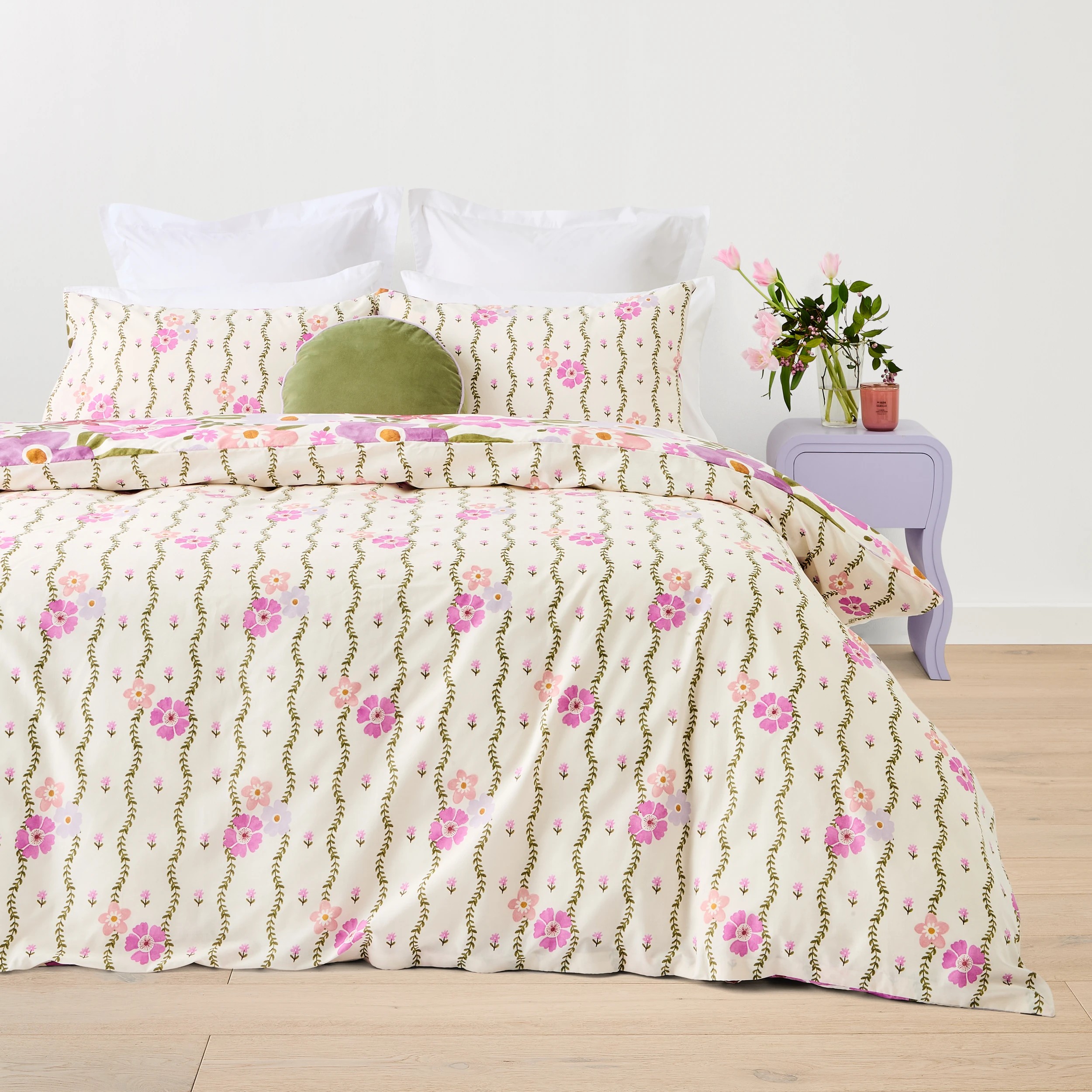 2 Winnie Cotton Rich Reversible Quilt Cover Set - Single Bed, 2 of 7