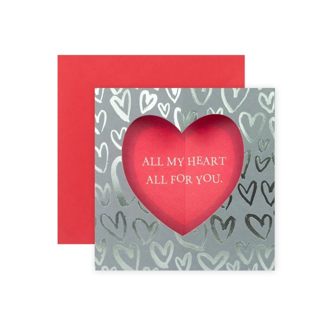 1 Hallmark Valentine's Day Card - All My Heart, 1 of 2