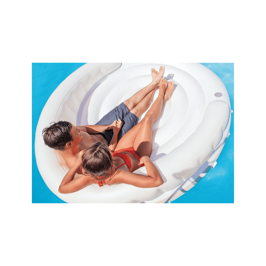 3 INTEX Inflatable Pool With Shade - Adult Inflatable Pool - 78.5in X 59in - White, 3 of 3