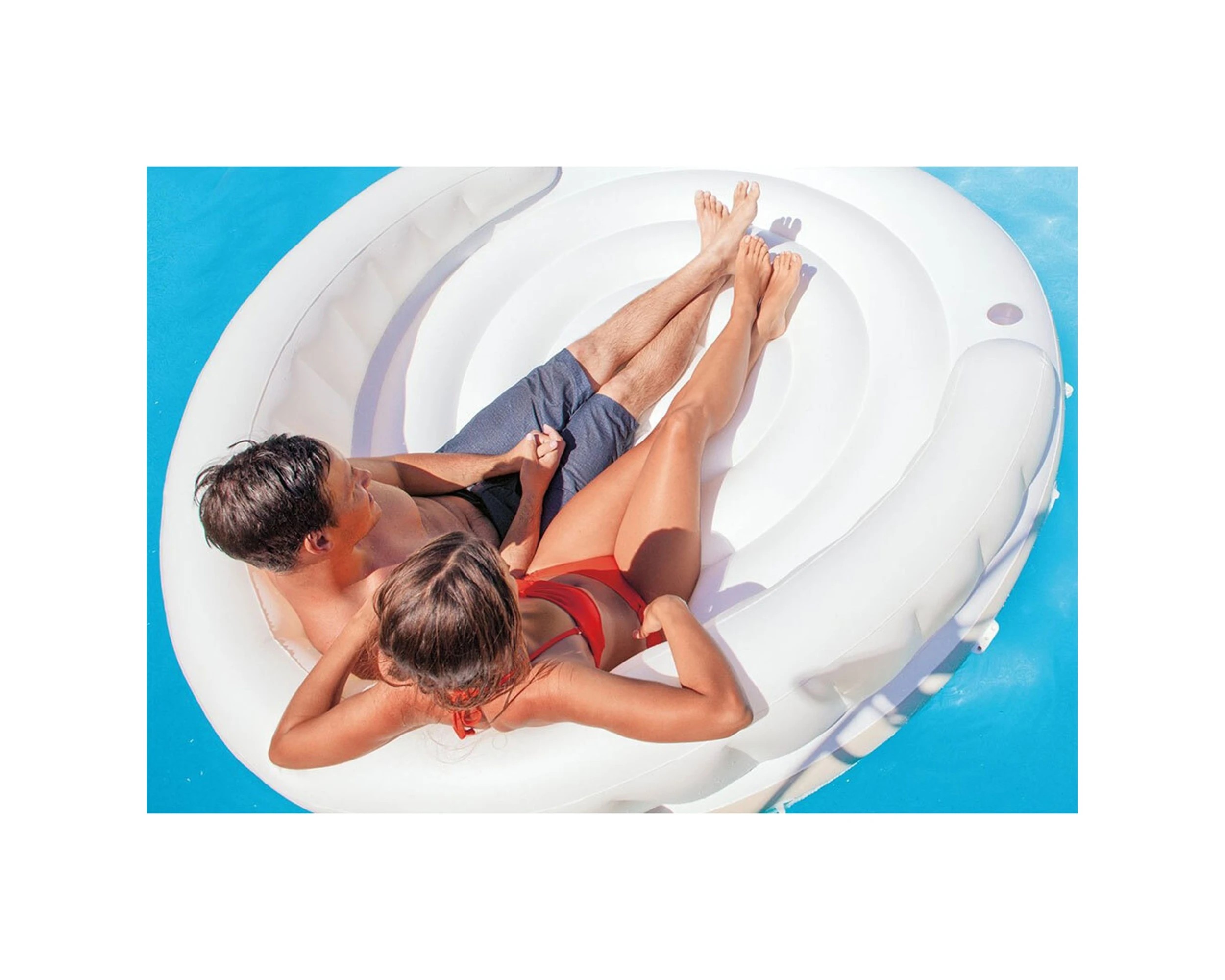 3 INTEX Inflatable Pool With Shade - Adult Inflatable Pool - 78.5in X 59in - White, 3 of 3