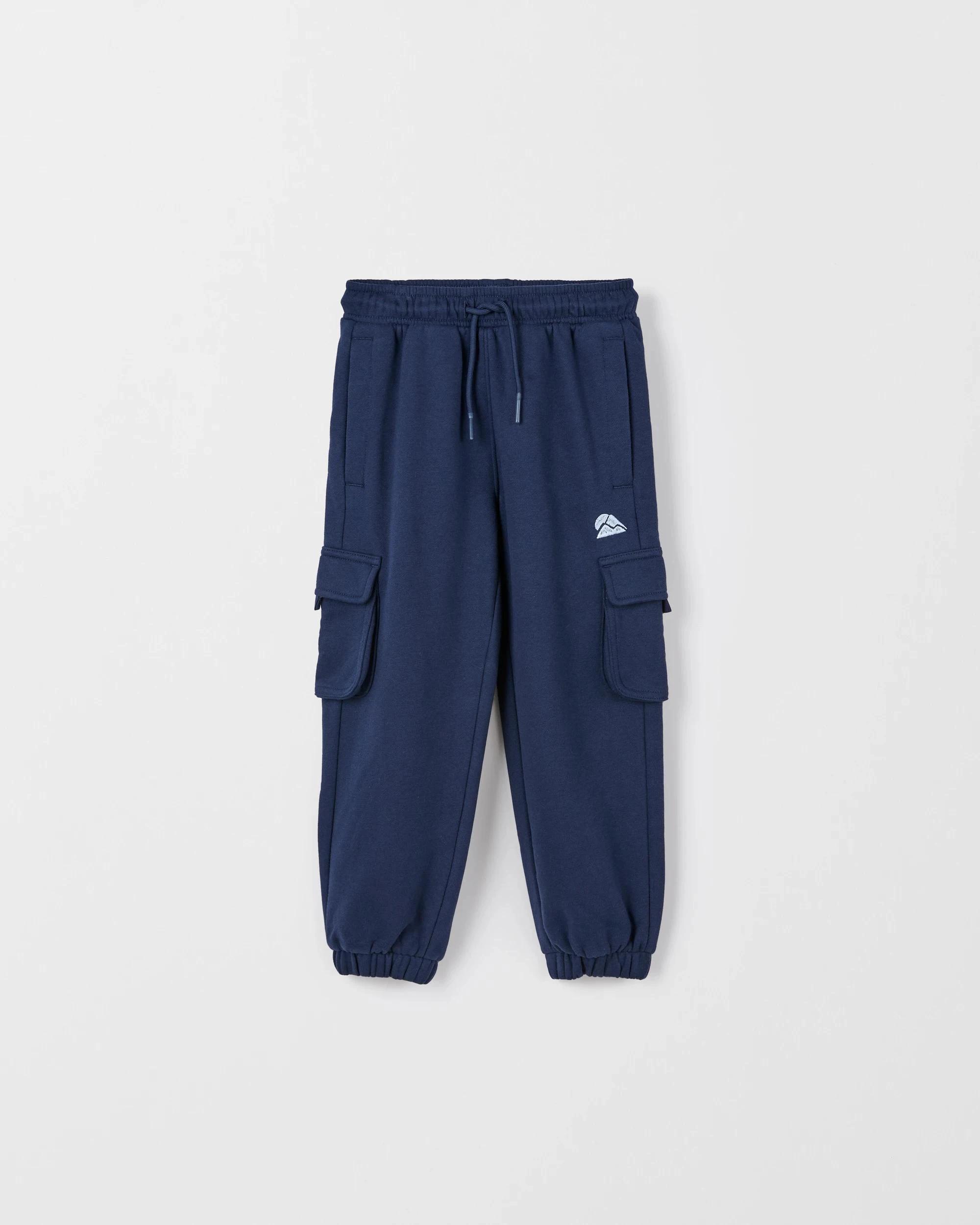 1 Target Kids Australian Cotton Blend Cargo Trackpants NAVY BLUE, 1 of 1
