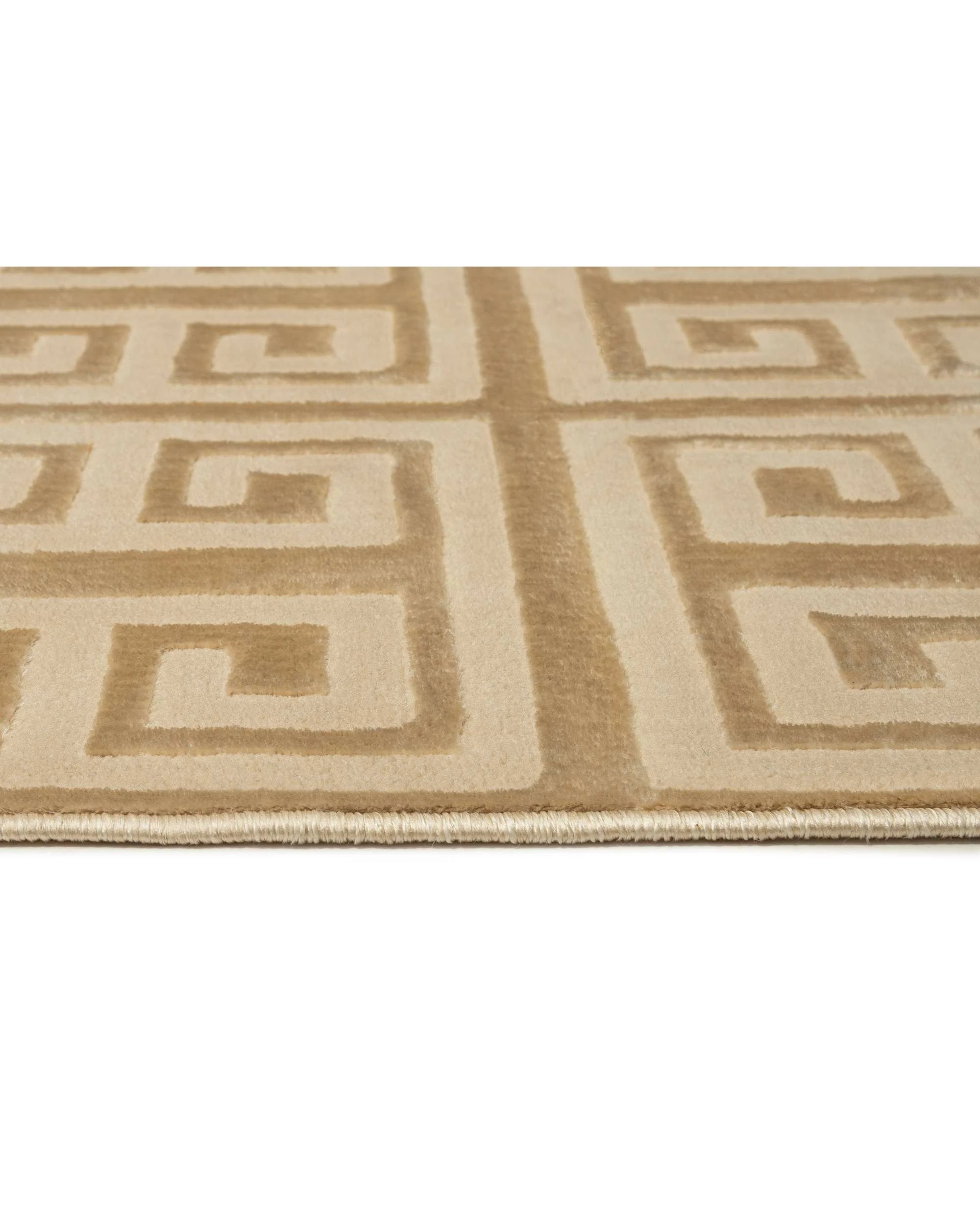 6 Loopsie Thetis Textured Geometric Washable Rug-290cm x 200cm - Beige, 6 of 9