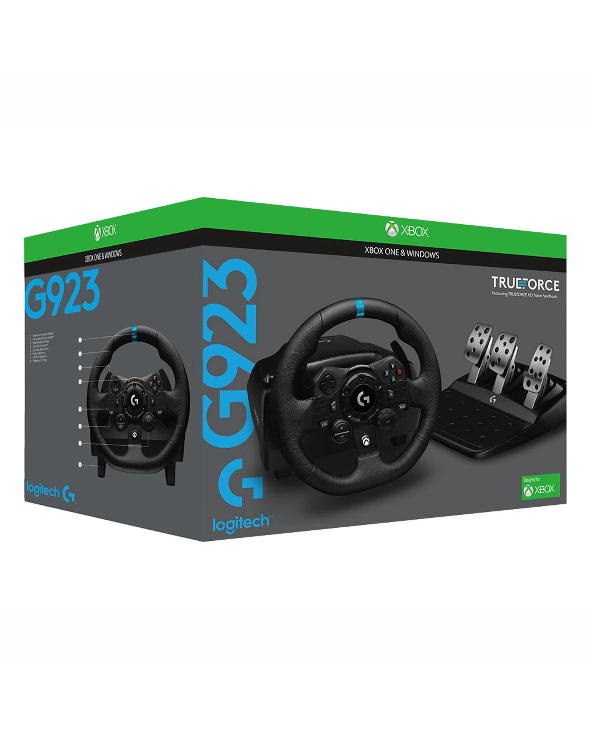 7 Logitech G923 Trueforce Sim Racing Wheel for Xbox One, Xbox Series X and PC - Black, 7 of 7