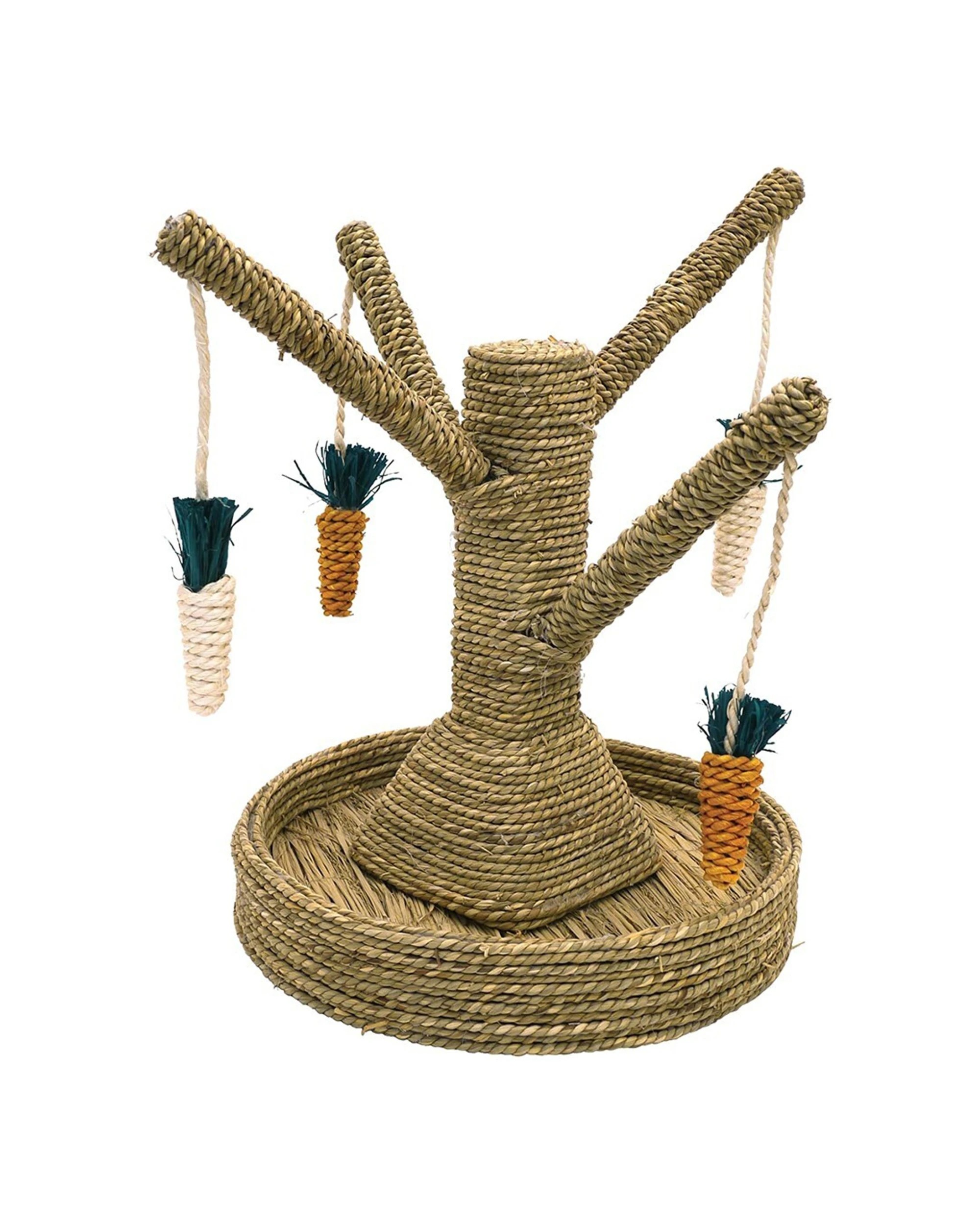 3 Rosewood 40cm Sea Grass Bunny Fun Tree Play Chew Scratch Rabbit Pet Toy - Natural, 3 of 3