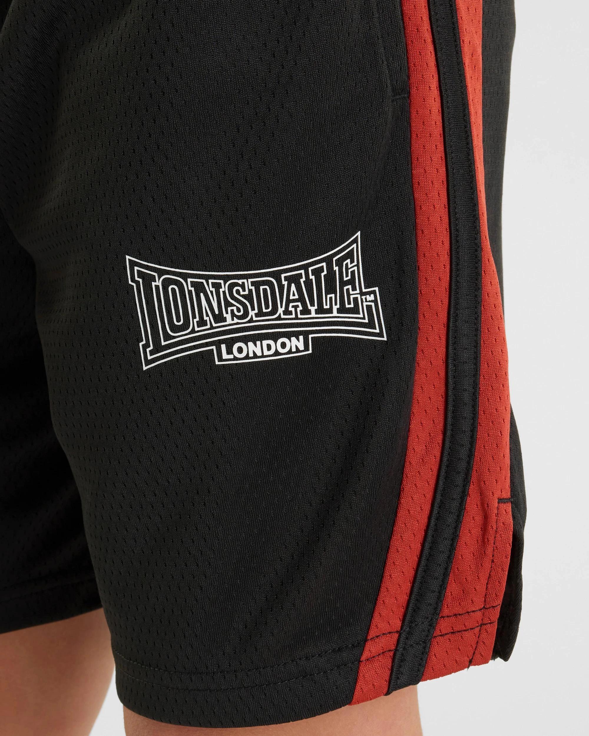 3 Mesh Shorts - Lonsdale London - Black BLACK, 3 of 4