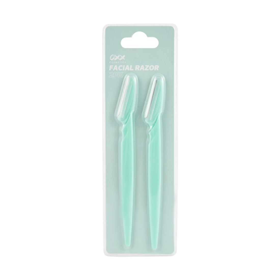 1 OXX Cosmetics 2 Pack Facial Razors - Mint, 1 of 4