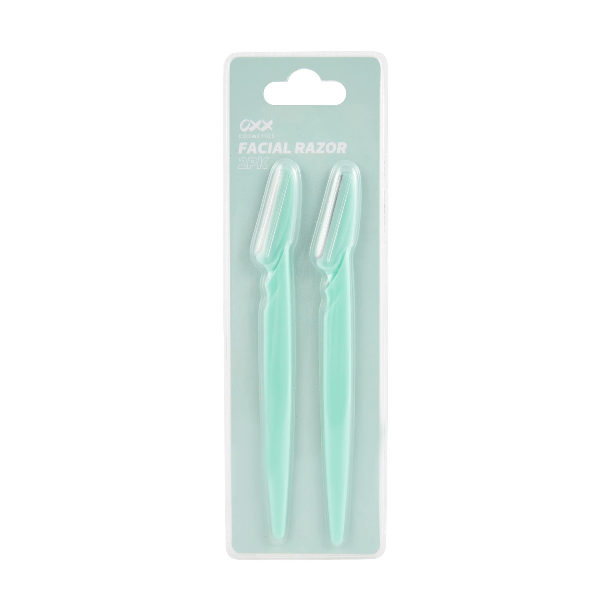1 OXX Cosmetics 2 Pack Facial Razors - Mint, 1 of 4