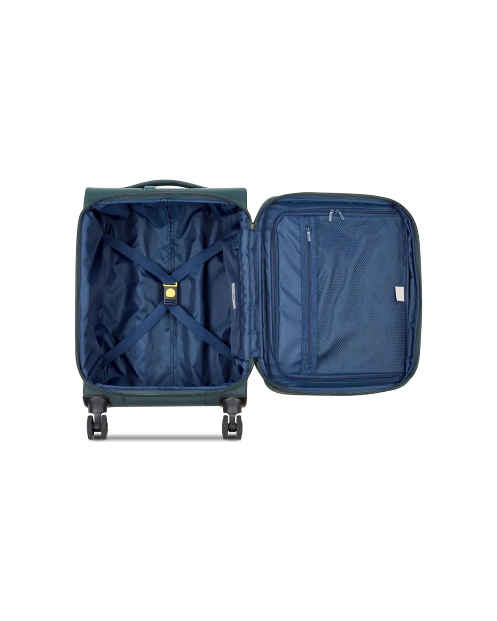 2 Delsey Brochant 3 Small 55 cm Expandable Travel Carry-On Suitcase TSA Lock - Green, 2 of 8