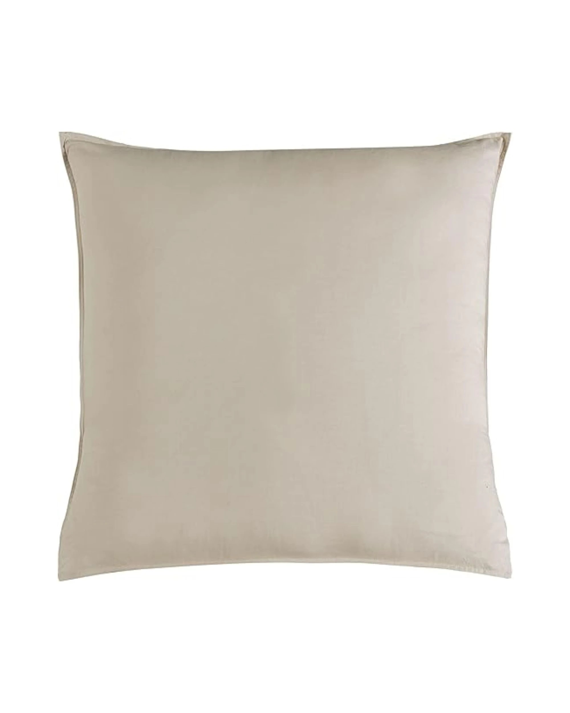 1 Gioia Casa Vintage Washed Cotton European Pillowcases Hypoallergenic - Natural, 1 of 4