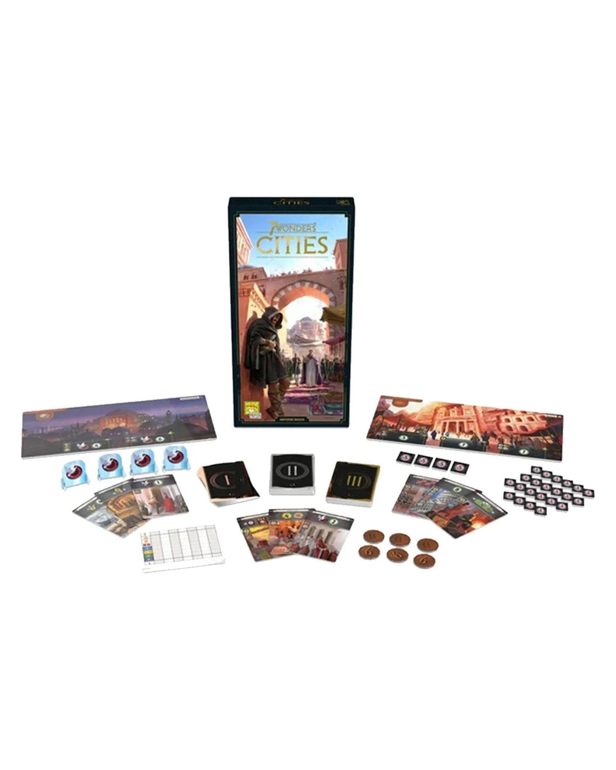 2 7 Wonders New Edition: Cities Expansion Board Game, 2 of 3