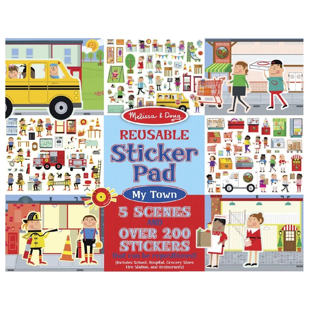 2 Melissa & Doug Reusable Stickers Town, 2 of 3