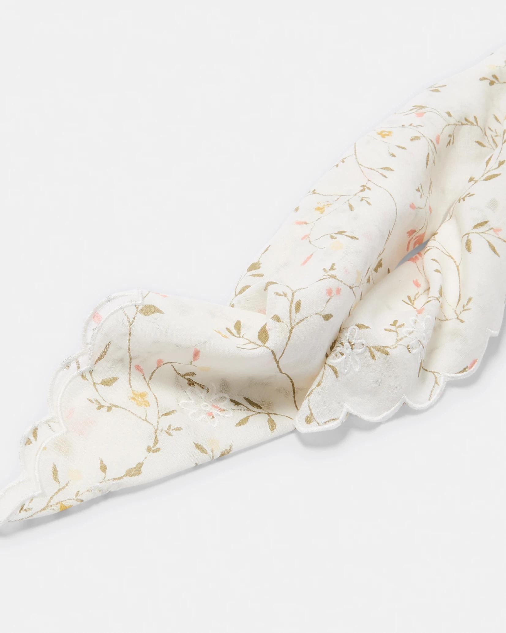 3 Broderie Hair Scarf White, 3 of 7