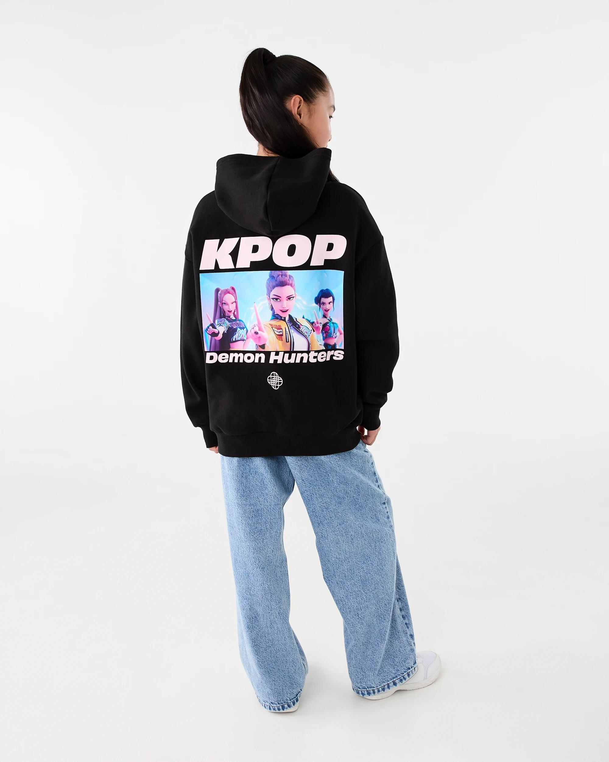 8 KPop Demon Hunters License Oversized Hoodie Black Dh, 8 of 8