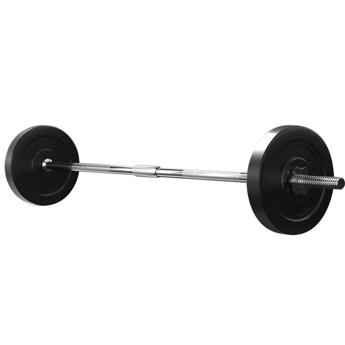 3 Everfit 18kg Barbell Set Weight Plates Bar Lifting Bench 168cm - Multi, 3 of 6