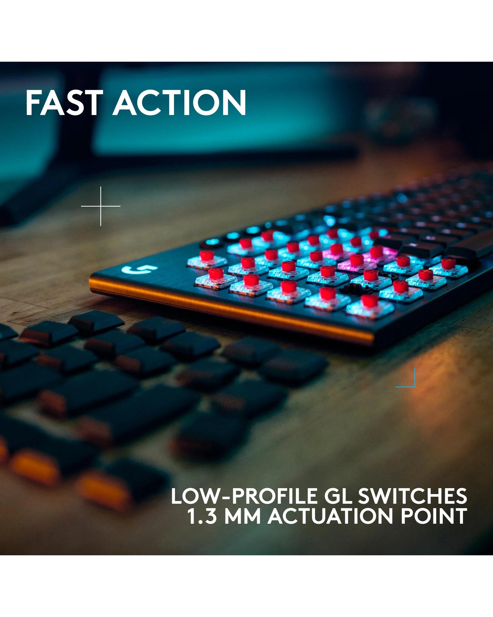 5 LOGITECH G915 X LIGHTSPEED Low-Profile Wireless Gaming Keyboard
 - black, 5 of 10