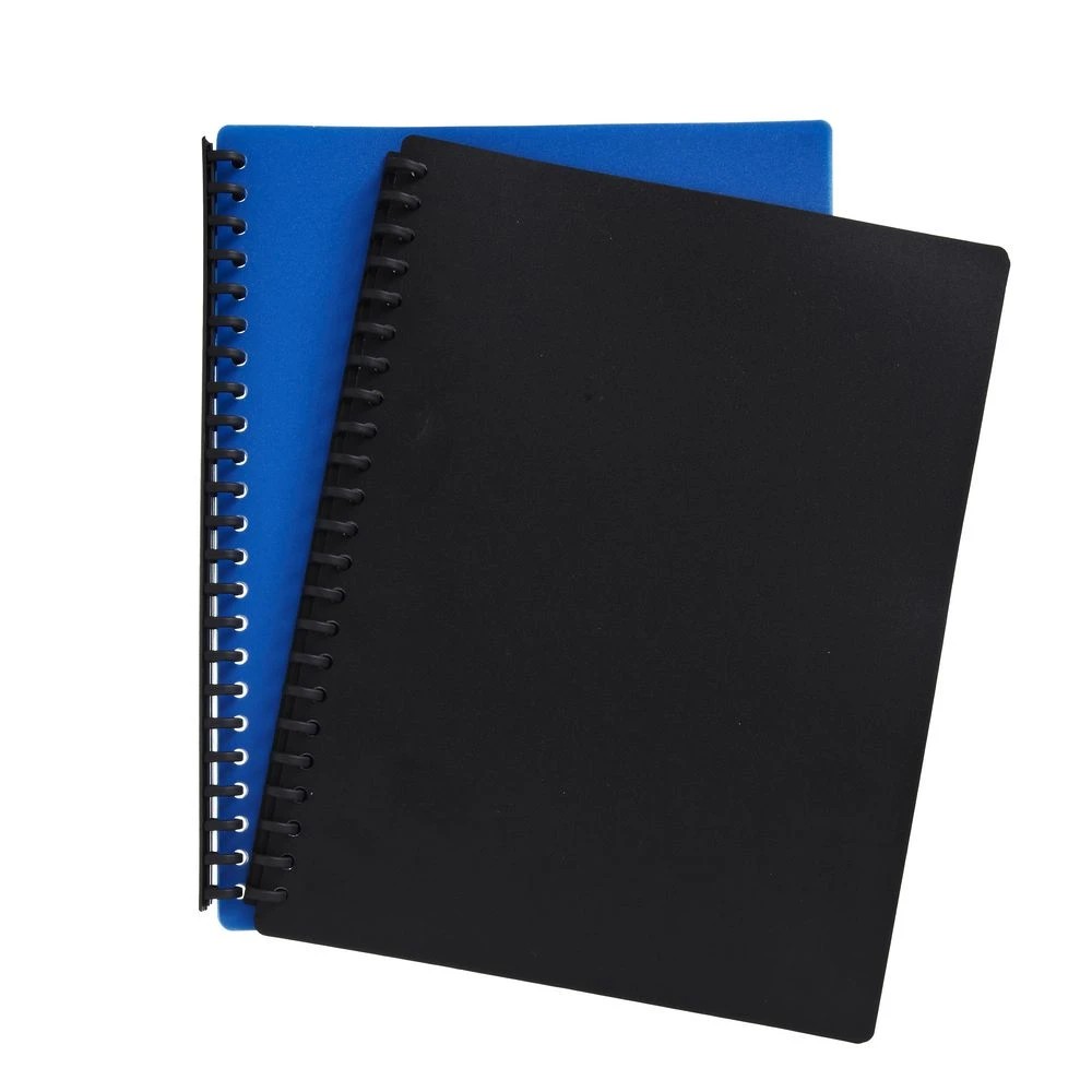 2 Keji Display Book A4 20 Pocket Refillable Light Weight Black, 2 of 4