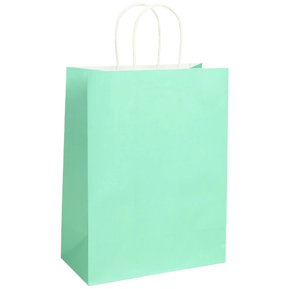 1 Otto Kraft Bag Medium Mint 5 Pack, 1 of 2