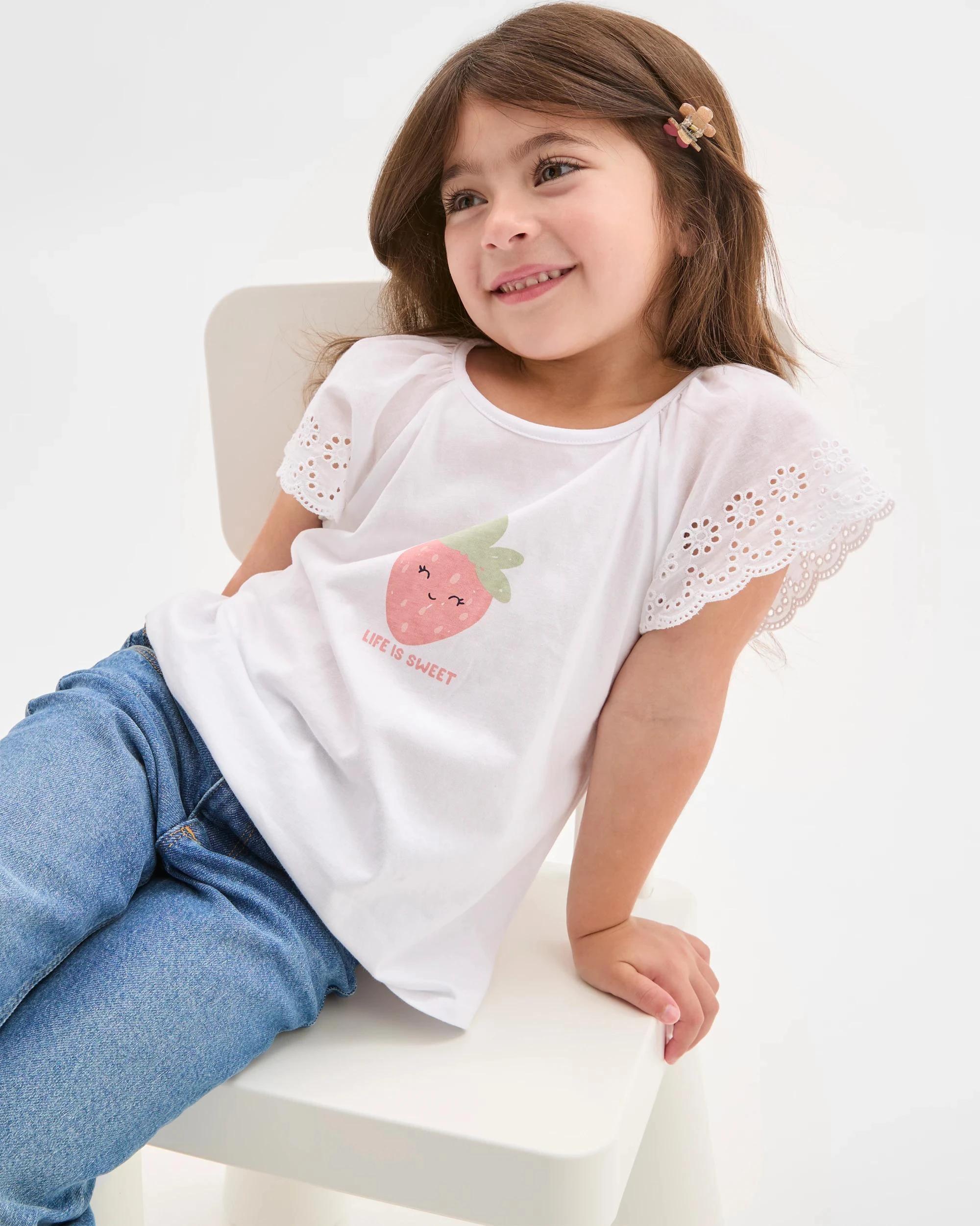 2 Target Australian Cotton Broderie T-Shirt WHITE, 2 of 6