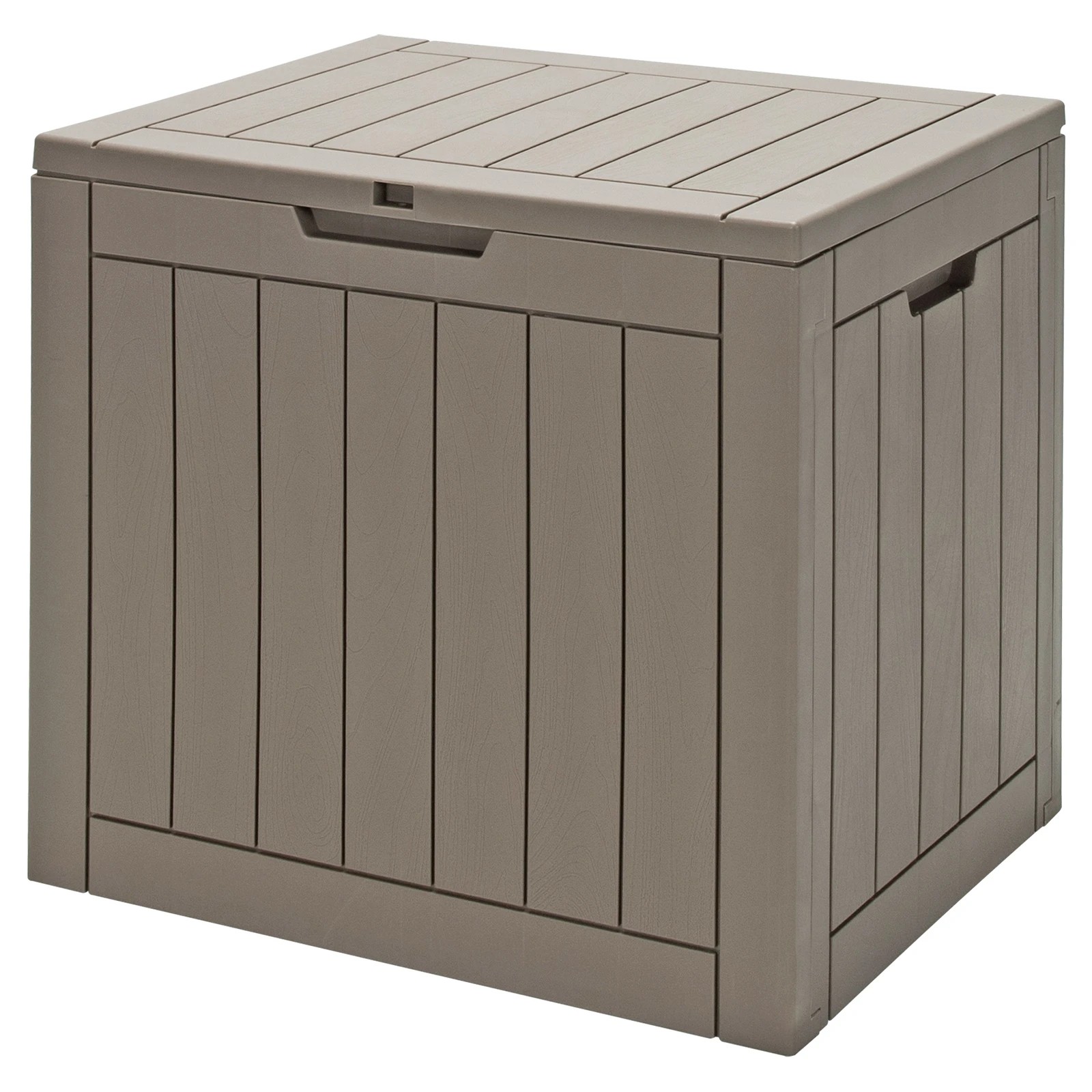 1 Costway 118L Outdoor Storage Box Plastic Deck Box, 1 of 3