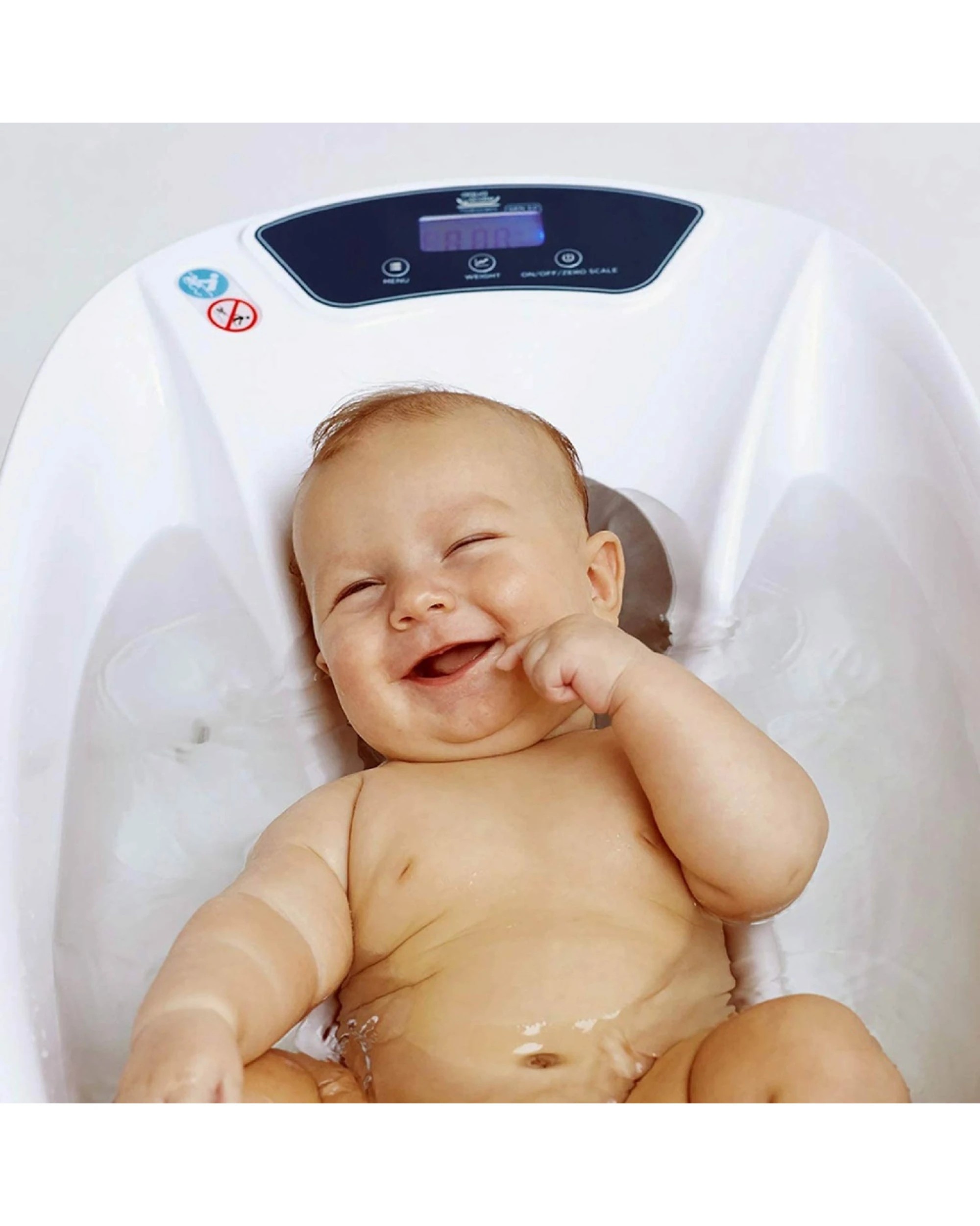 4 Roger Armstrong 3 in 1 AquaScale Bath Digital Scale Thermometer No Stand - White, 4 of 4