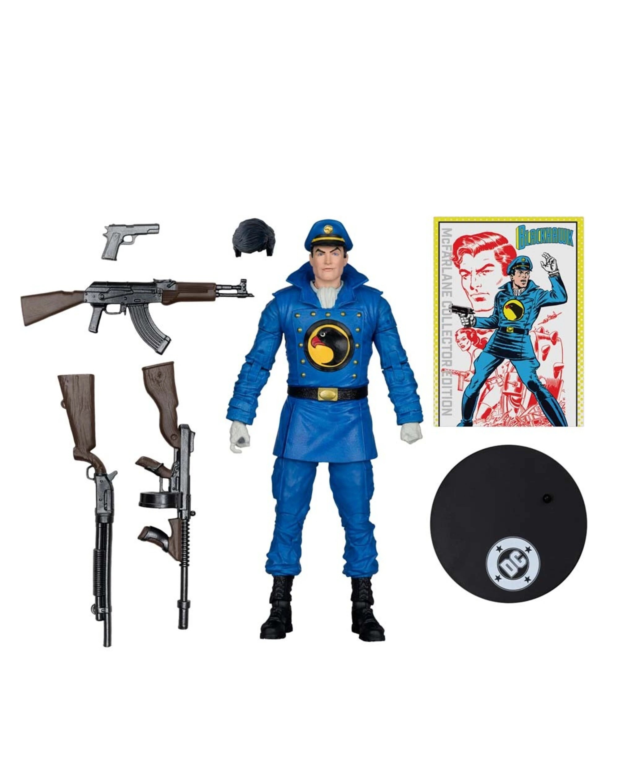 5 DC Comics - DC Multiverse Blackhawk (DC Classics) #49 Collector Edition 7" Action Figure, 5 of 5