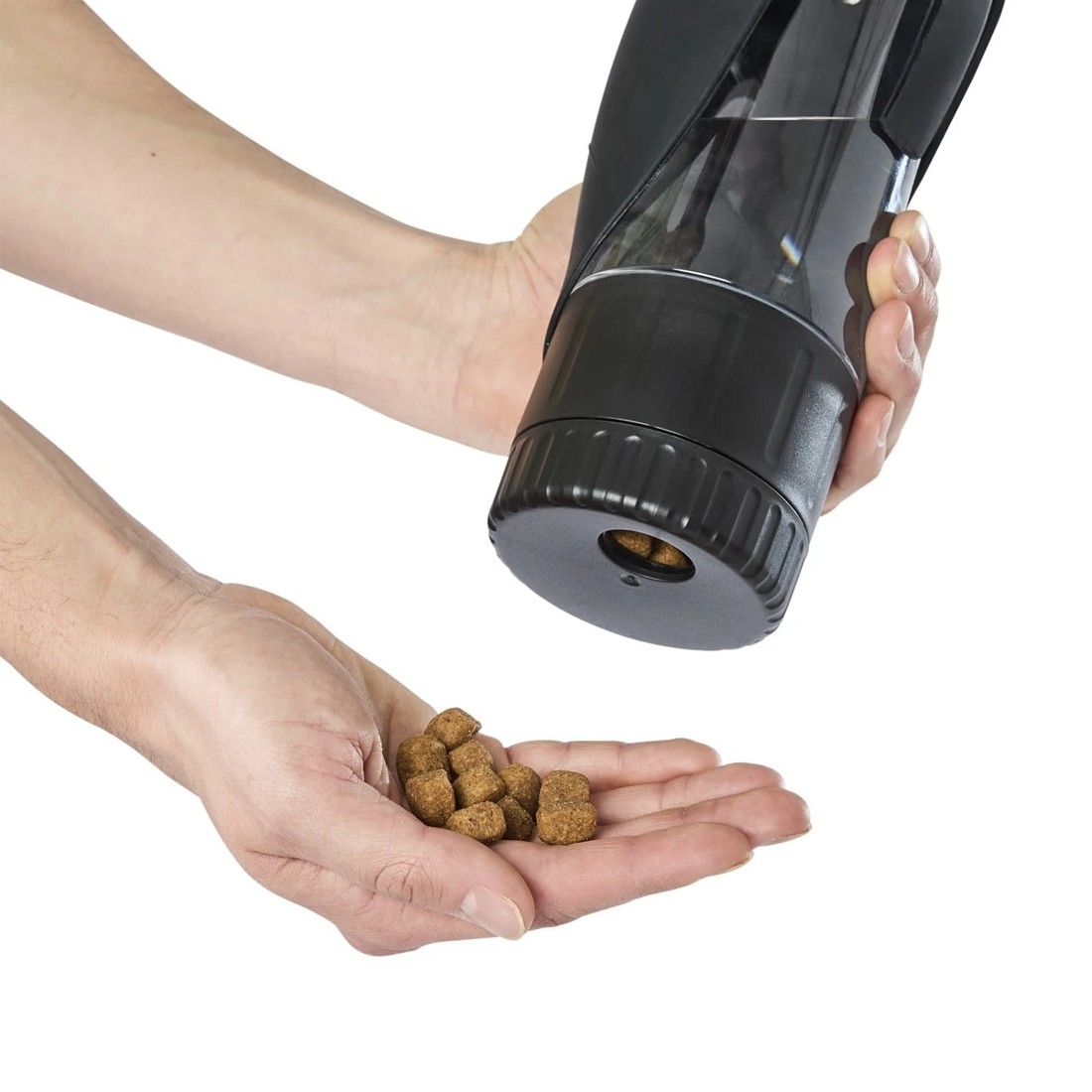 2 Pet Travel Bottle with Treat Holder - Black, 2 of 9