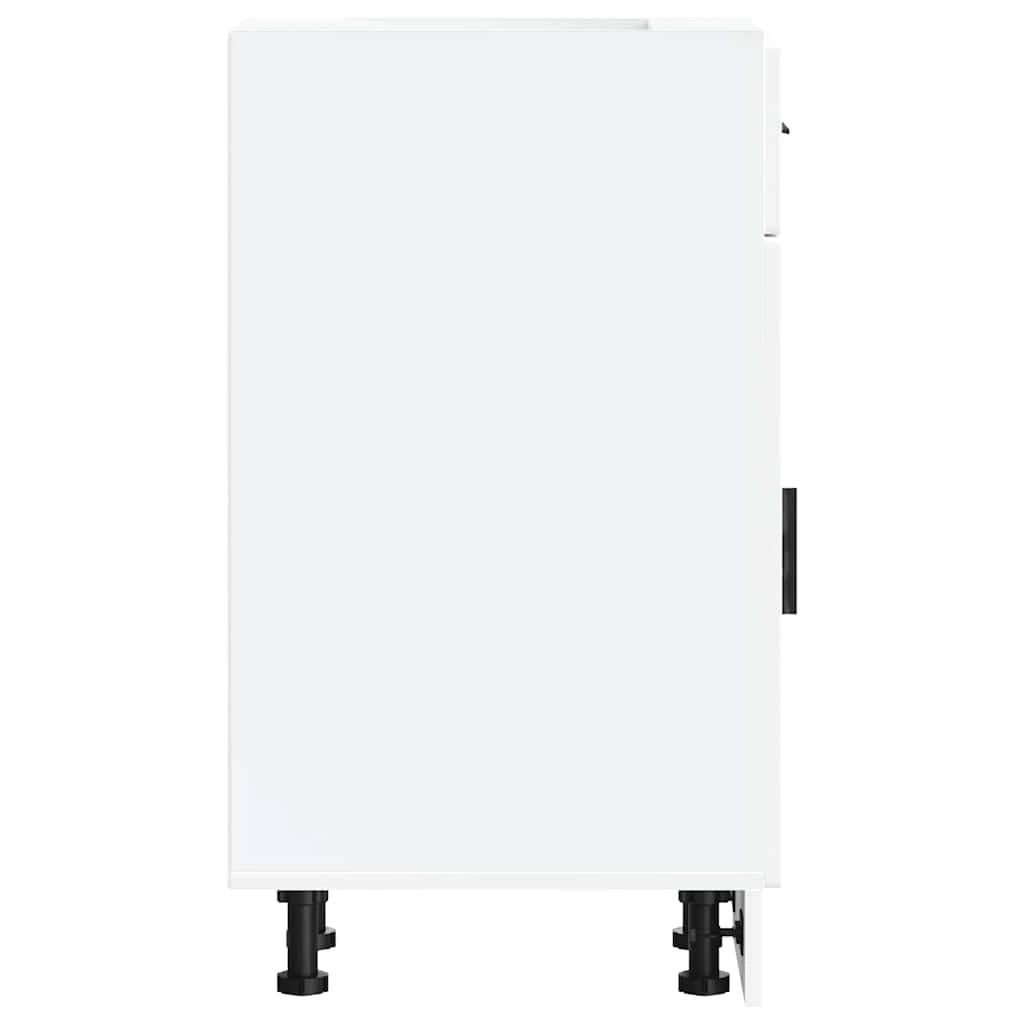 6 vidaXL Wooden Dishwasher Panel Ample Storage - White, 6 of 9