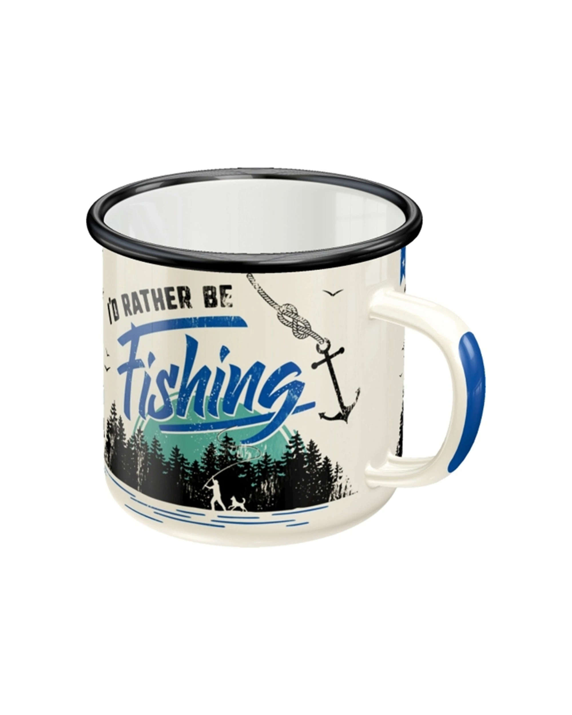 2 Nostalgic-Art Enamel Mug 360ml Mug -  I'd Rather Be Fishing Themed - Multi, 2 of 4