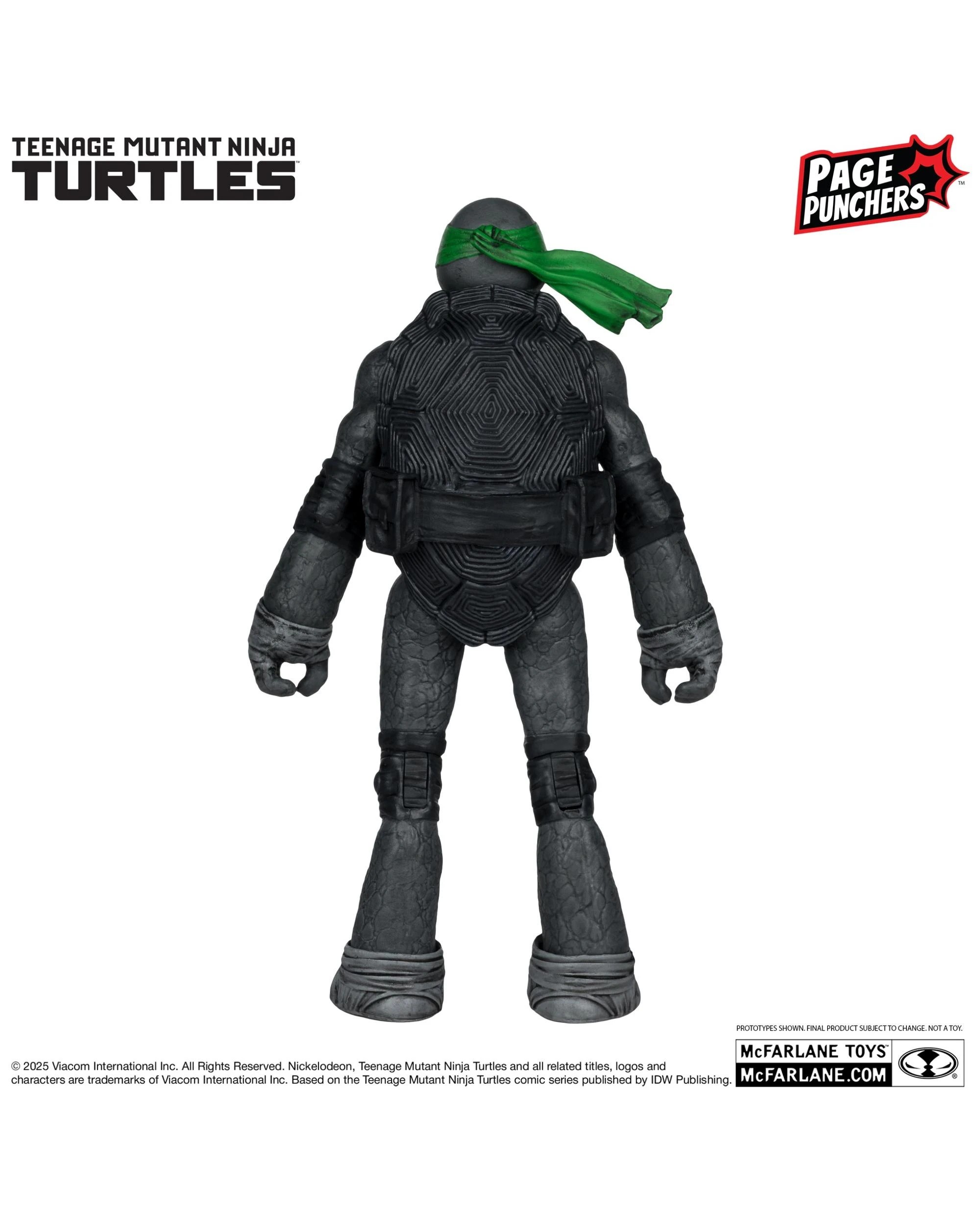 5 Teenage Mutant Ninja Turtles Michelangelo B/W & Green Platinum Edition 5" Figure & Comic, 5 of 8