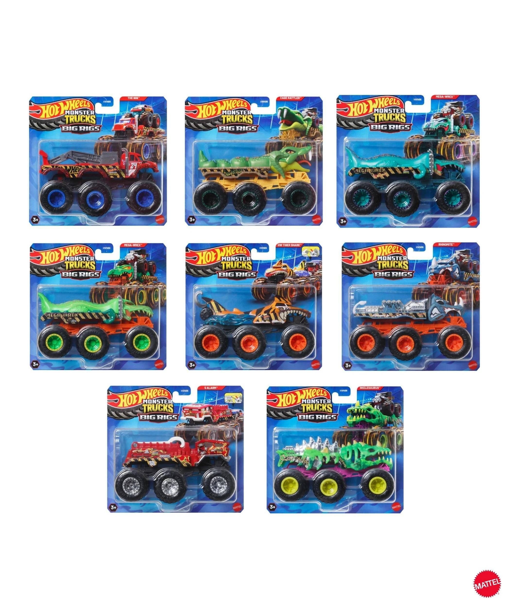 1 Hot Wheels Monster Trucks Big Rigs - Assorted* - Multi, 1 of 6