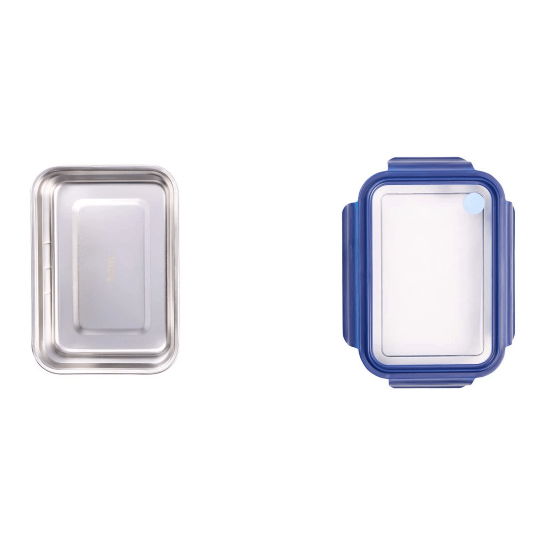 4 Studymate Stainless Steel Bento Box Blue, 4 of 5