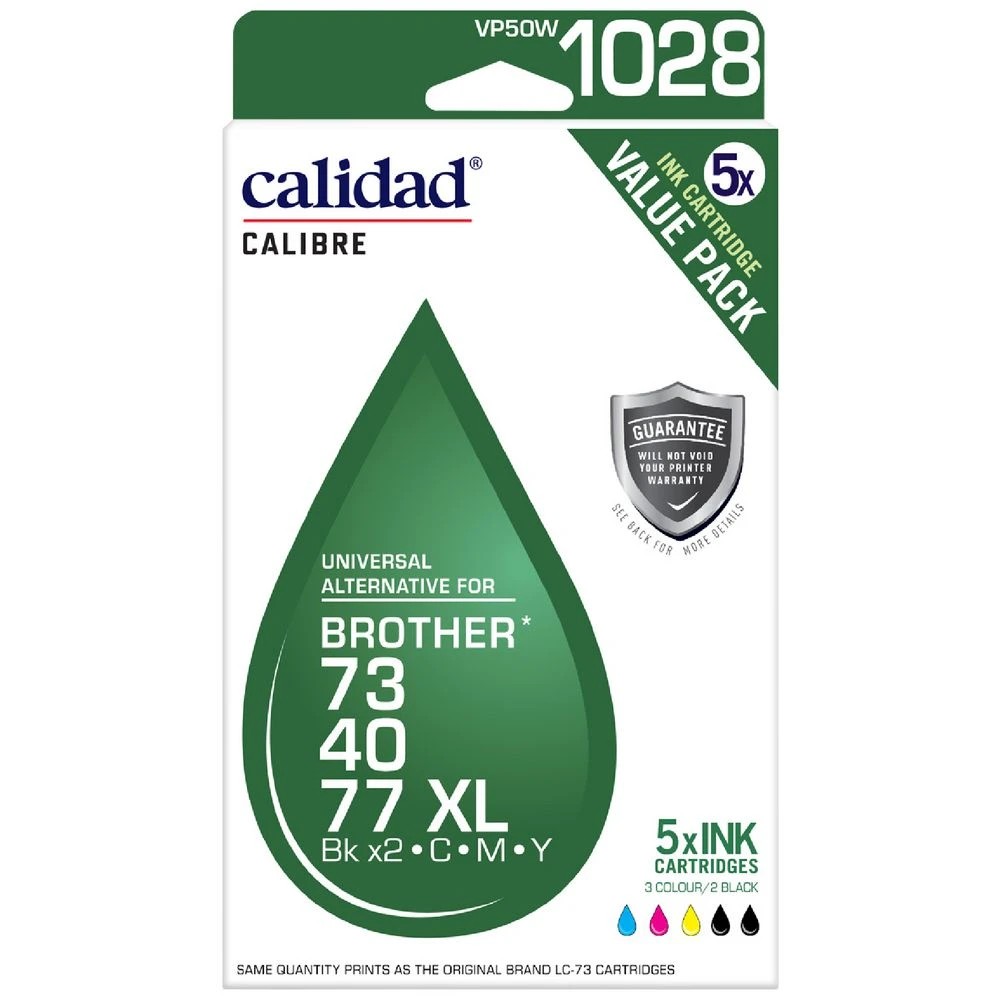 1 Calidad Brother LC-73/LC-40/LC-77XL Ink 5 Pack, 1 of 7