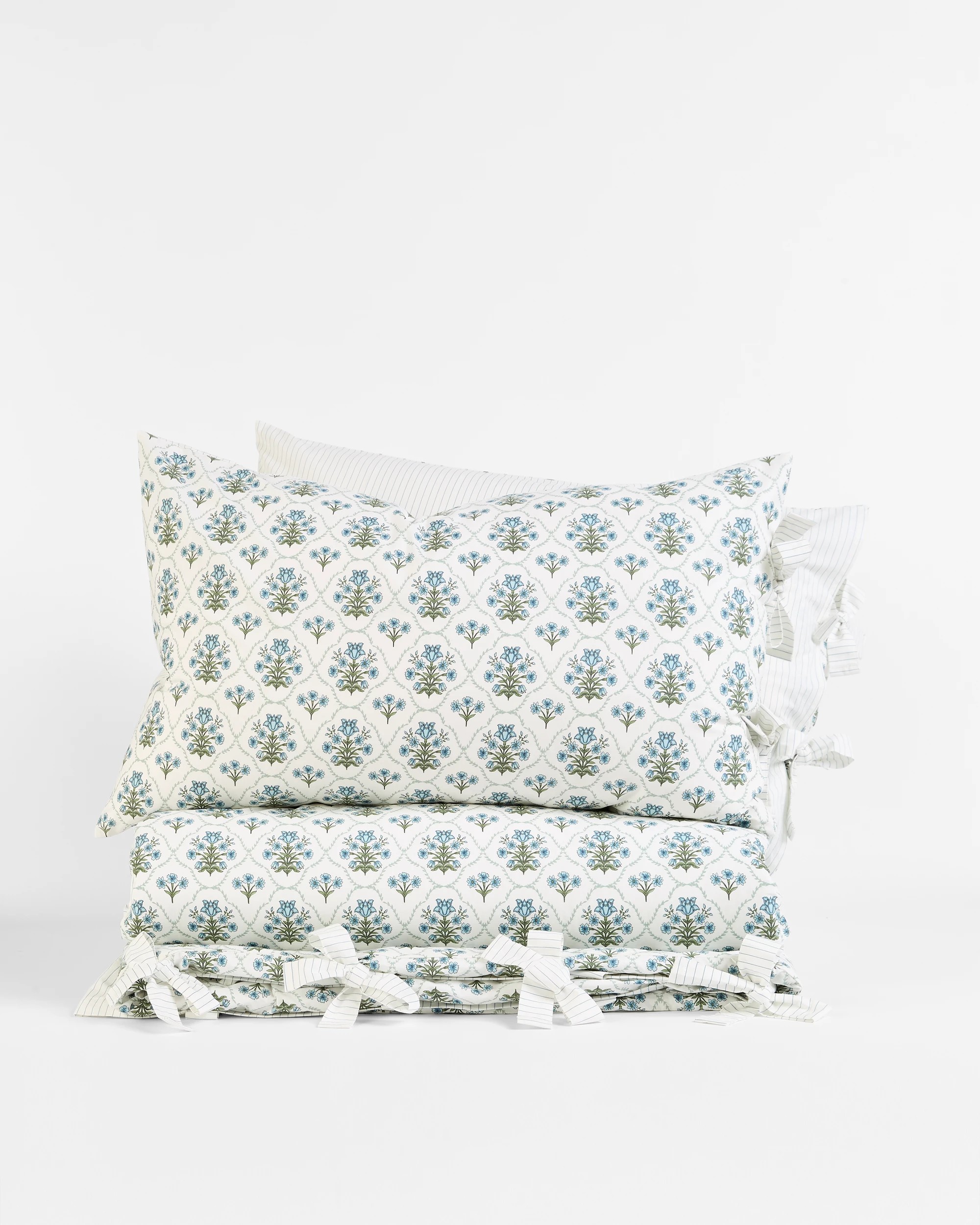 8 Target Adeline Australian Cotton Floral Quilt Cover Set - Double Bed - White, 8 of 10